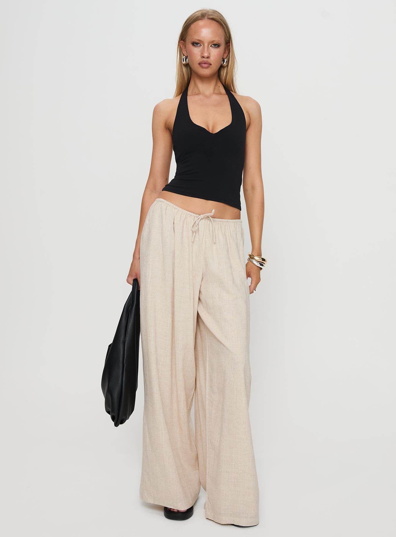 Beach Comber Linen Pant Beige Wide Range Of Online