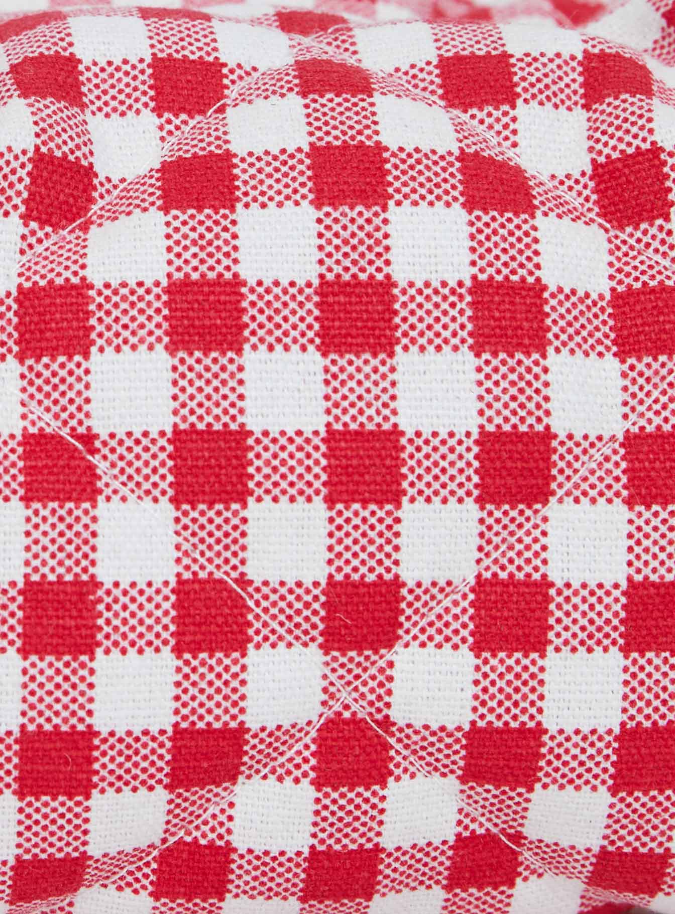 Belize Pouch Red Gingham Cheap Sale Online