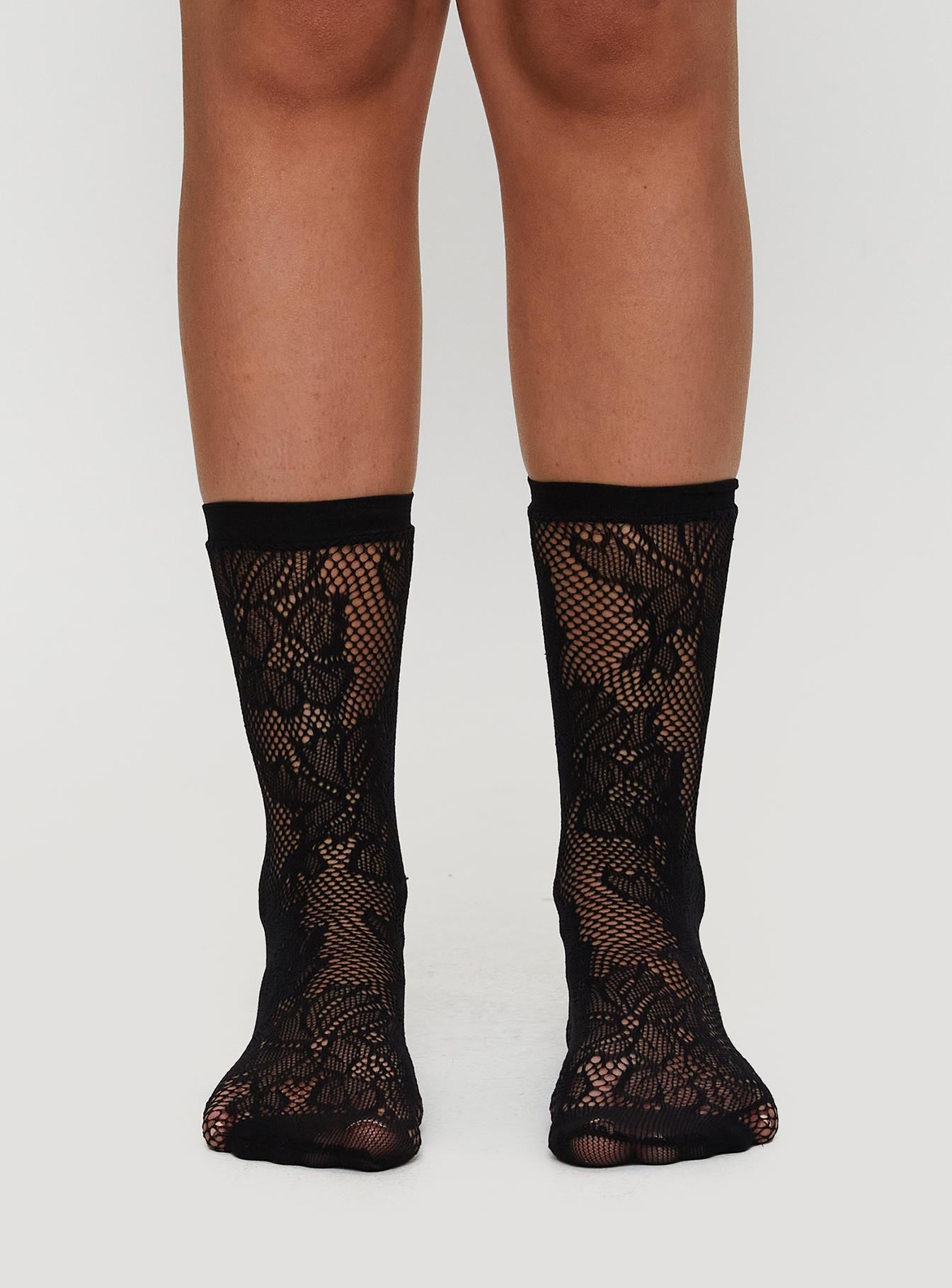 Whimsy Mid High Lace Socks Black Inexpensive