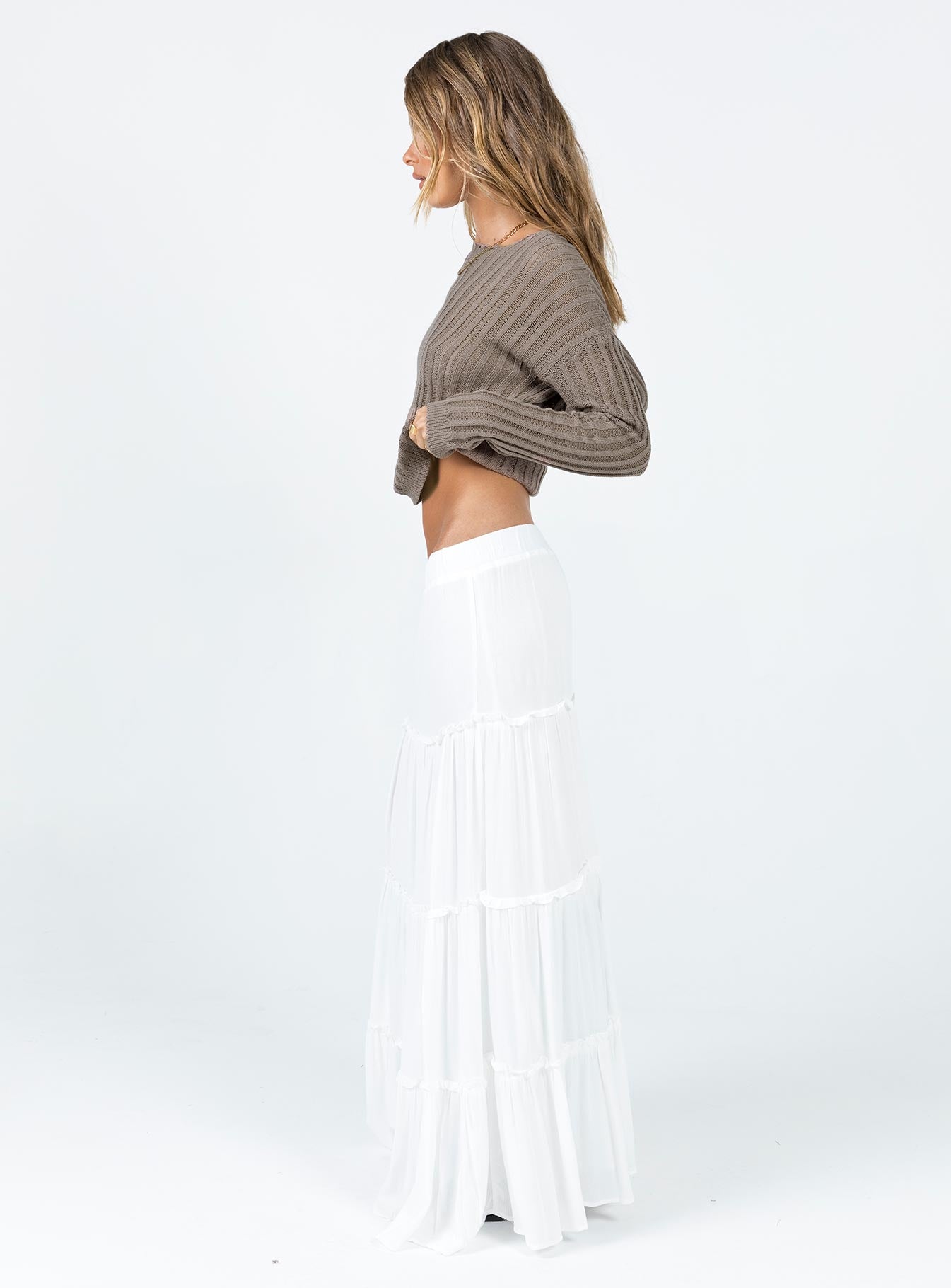 Miriah Maxi Skirt White Petite With Paypal Cheap Pice