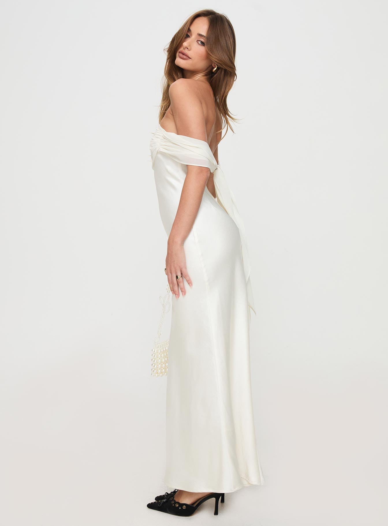 Adoration Maxi Dress Cream Outlet Low Pice