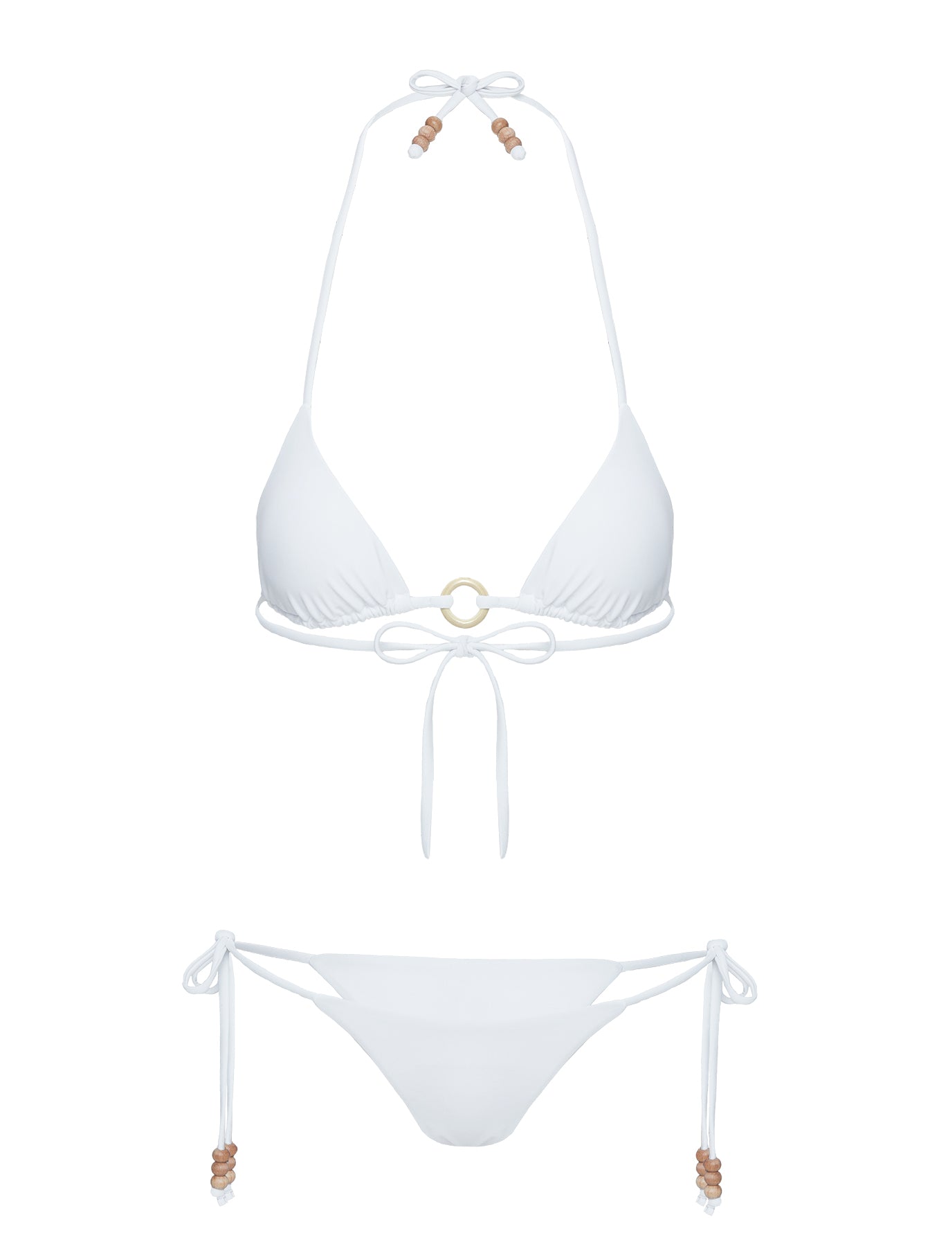 Naples Ring Triangle Bikini Top White Pay With Visa Cheap Online