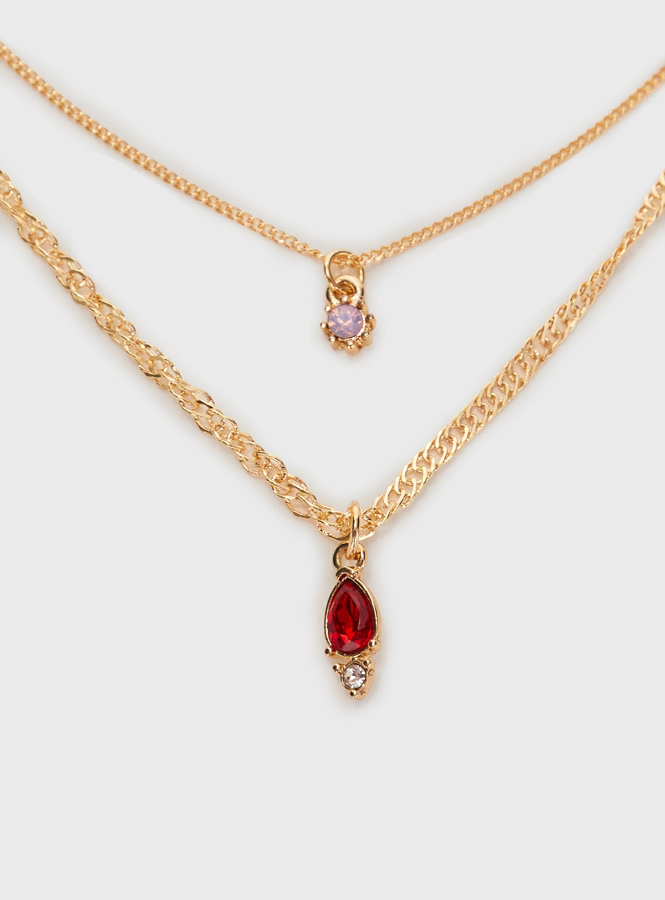 Rosen Necklace Pack Gold / Red Footlocker For Sale