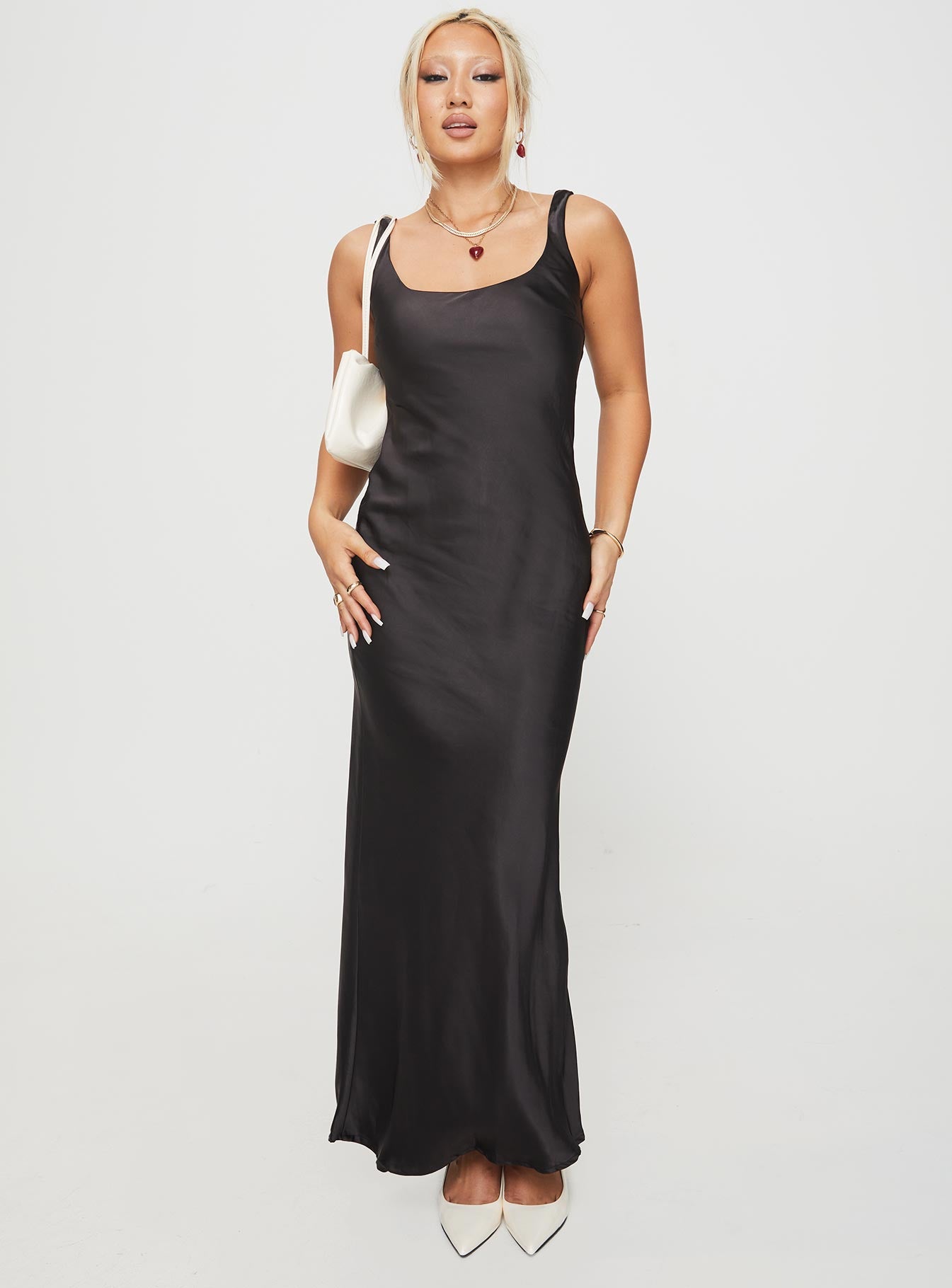 Penelopy Bias Cut Maxi Dress Black Cheap Online