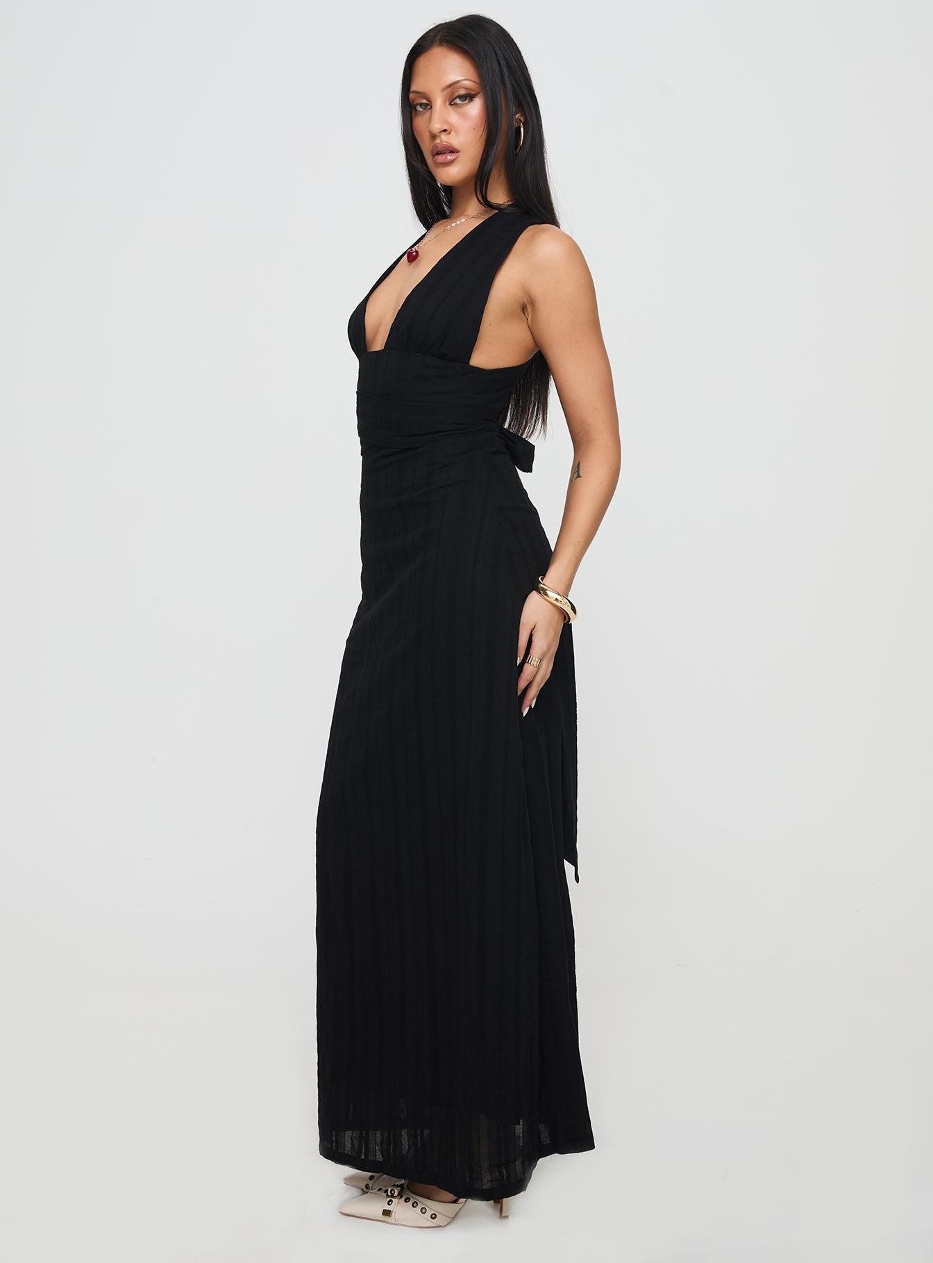 Alsace Maxi Dress Black Cheap Sale Lowest Pice