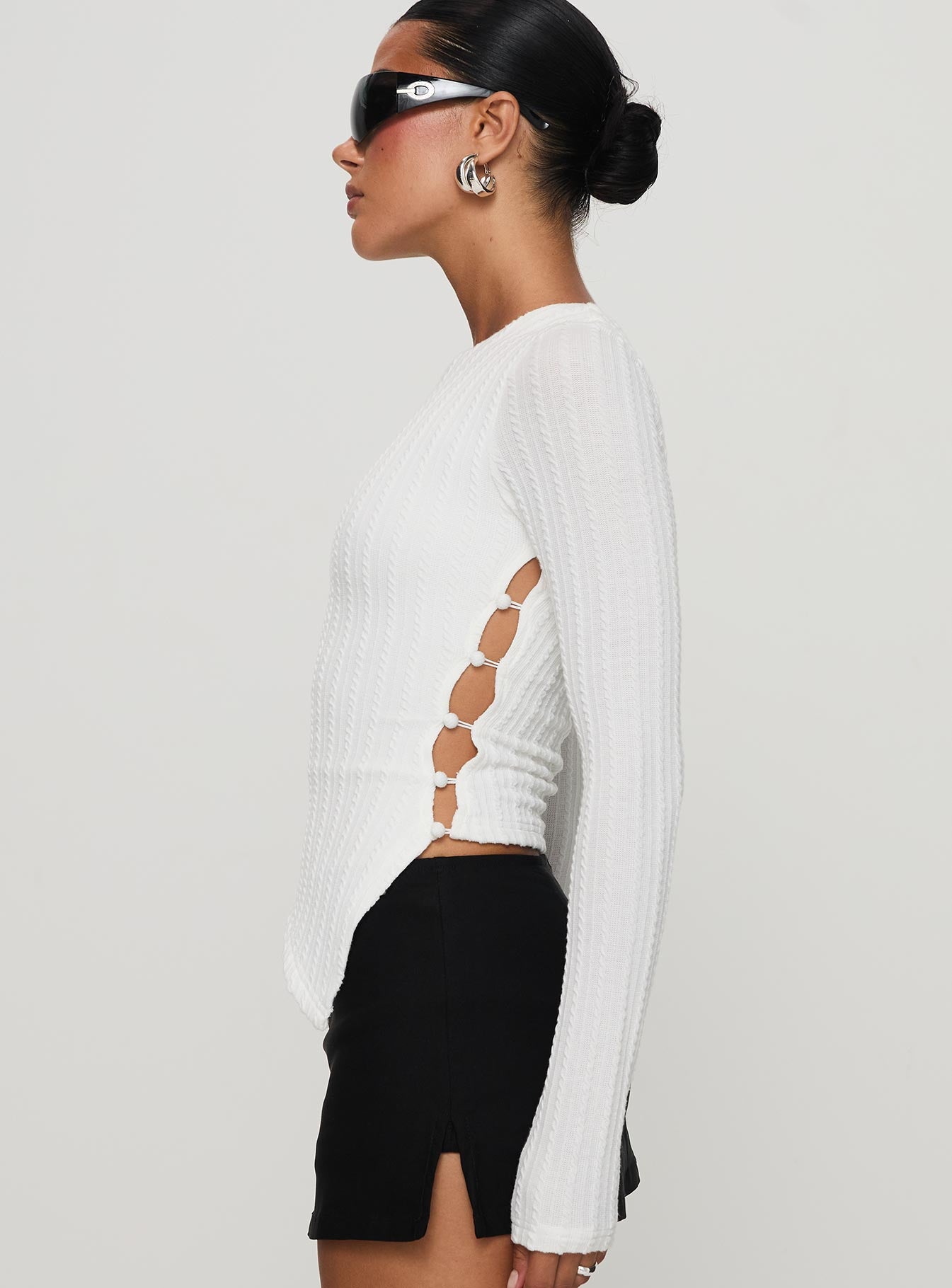 Yulkie Long Sleeve Top White Shipping Outlet Store Online