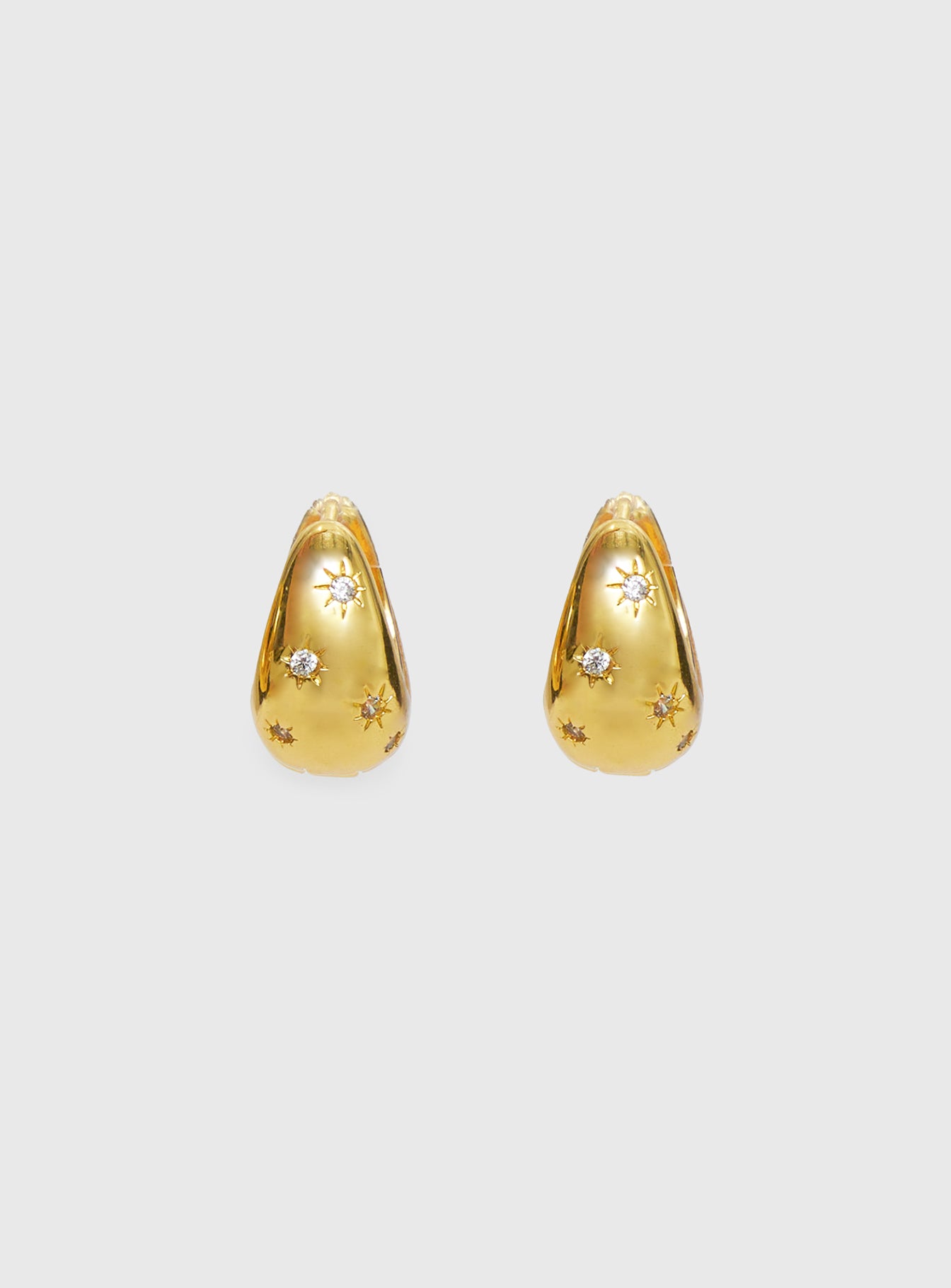 Dahna Diamante Detail Earrings Gold Discount Low Shipping Fee