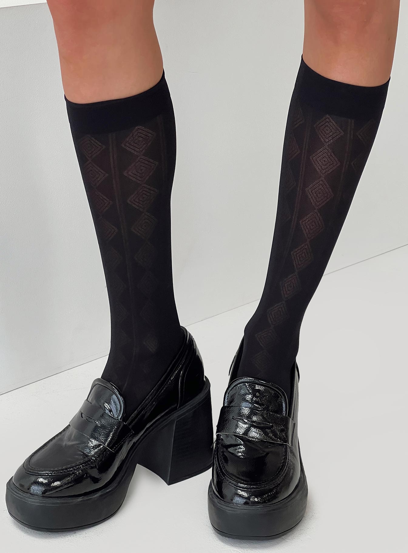 Campeon Knee High Socks Black How Much Cheap Online