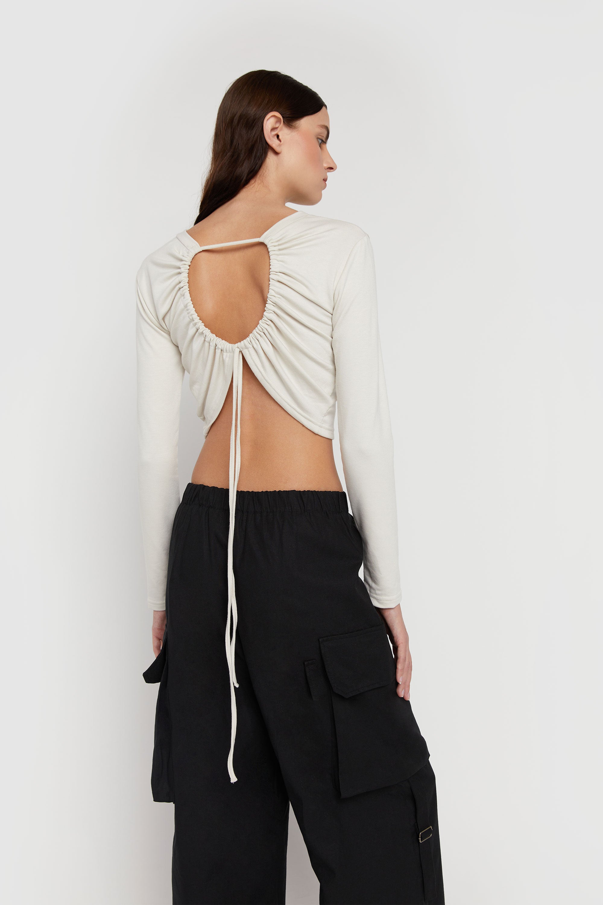 OPEN BACK KNIT TOP Sale Visa Payment