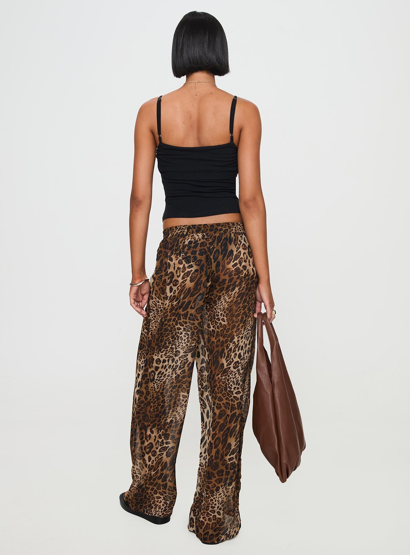 Fyre Wide Leg Pant Leopard Excellent Online