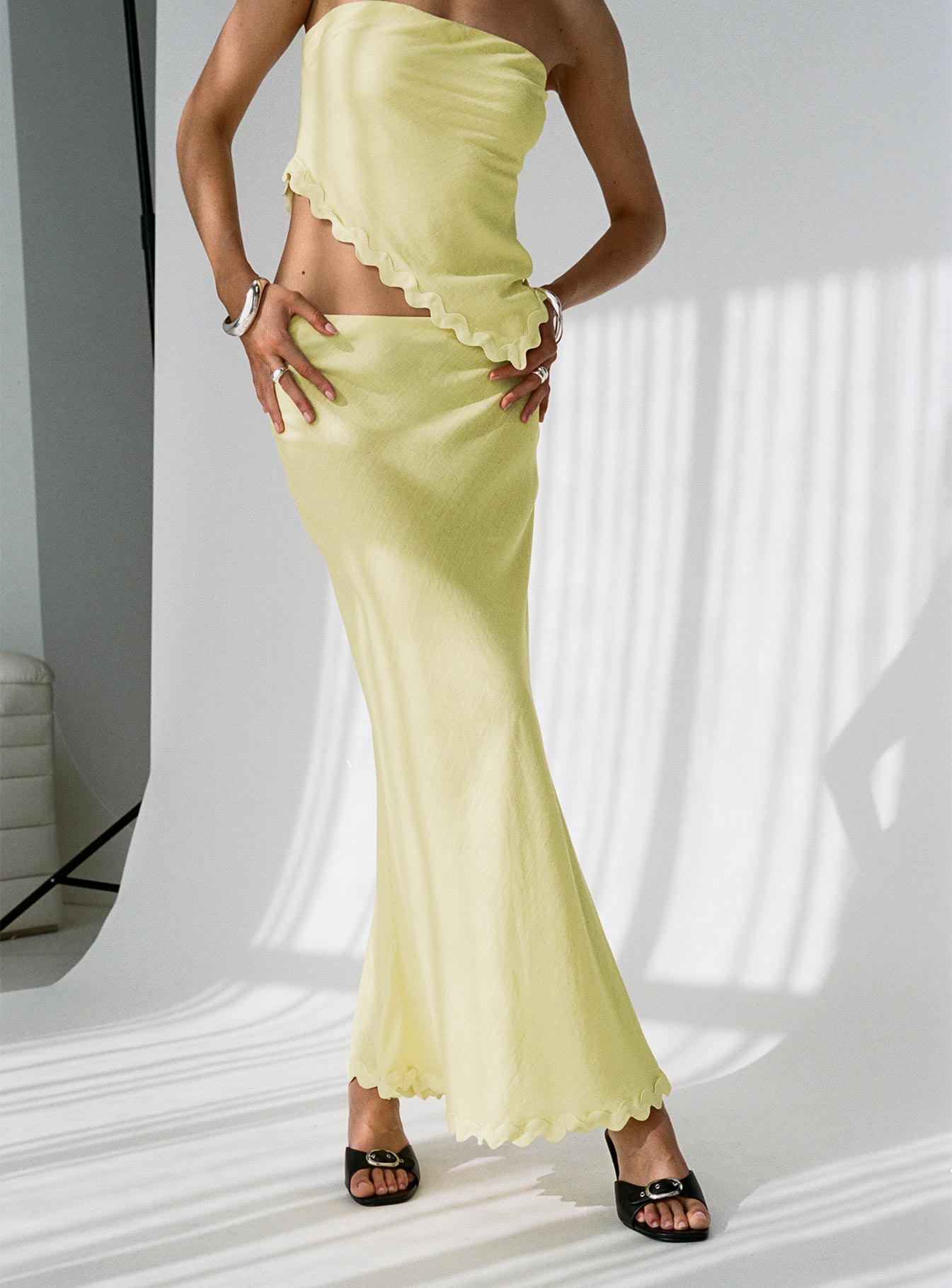 Silvershore Maxi Skirt Yellow Finishline For Sale