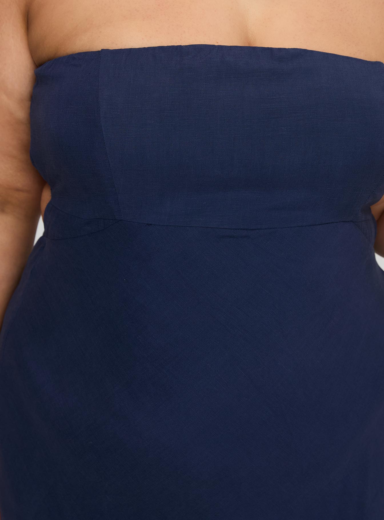 Yahir Strapless Maxi Dress Navy Curve Browse