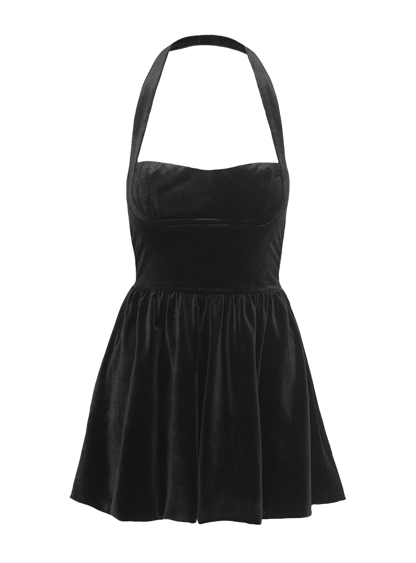 Araminta Velour Mini Dress Black Buy Cheap Websites