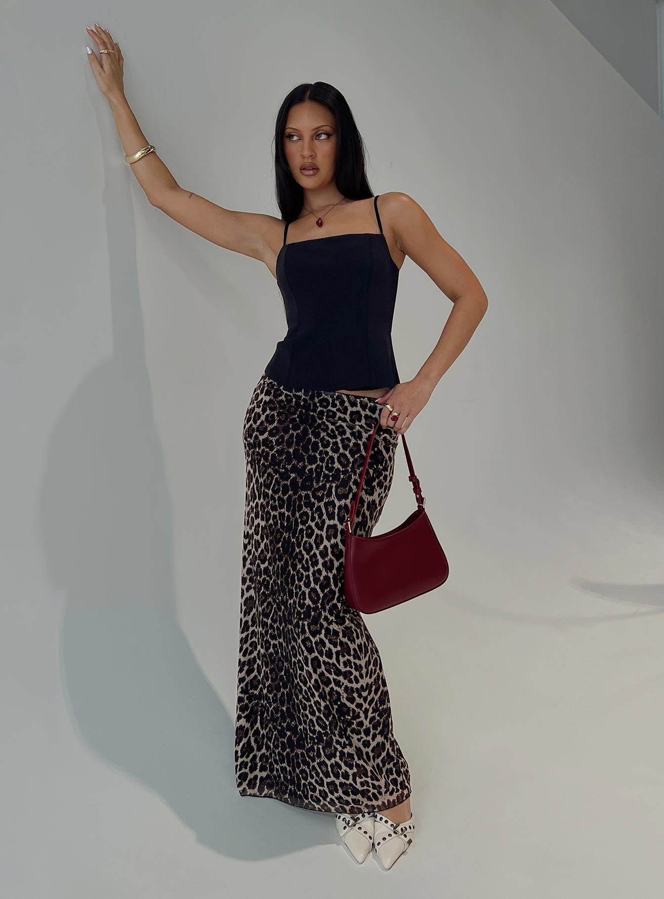 Ergo Maxi Skirt Leopard Tall Professional Online