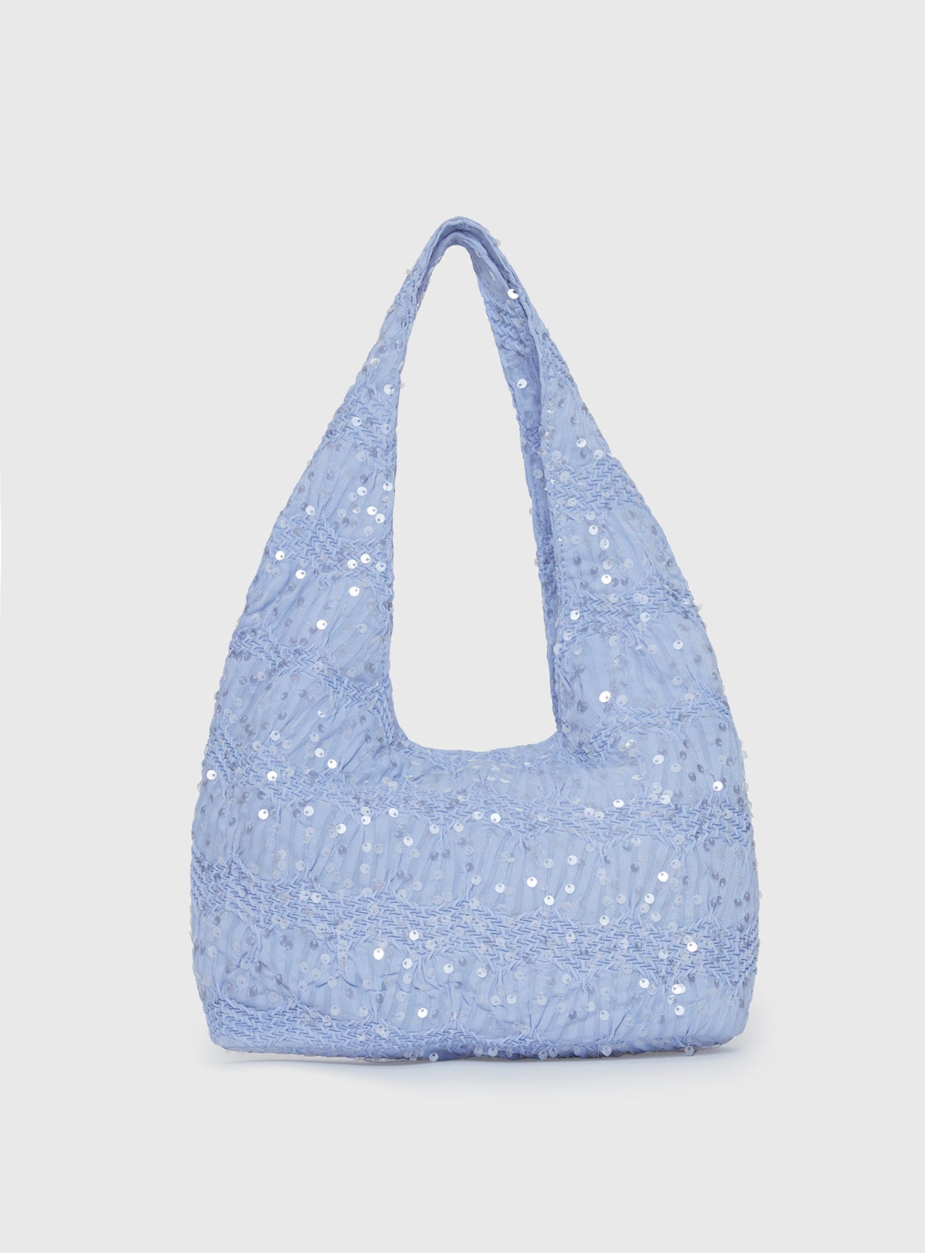 Baby Honey Sequin Shoulder Bag Blue Marketable Online