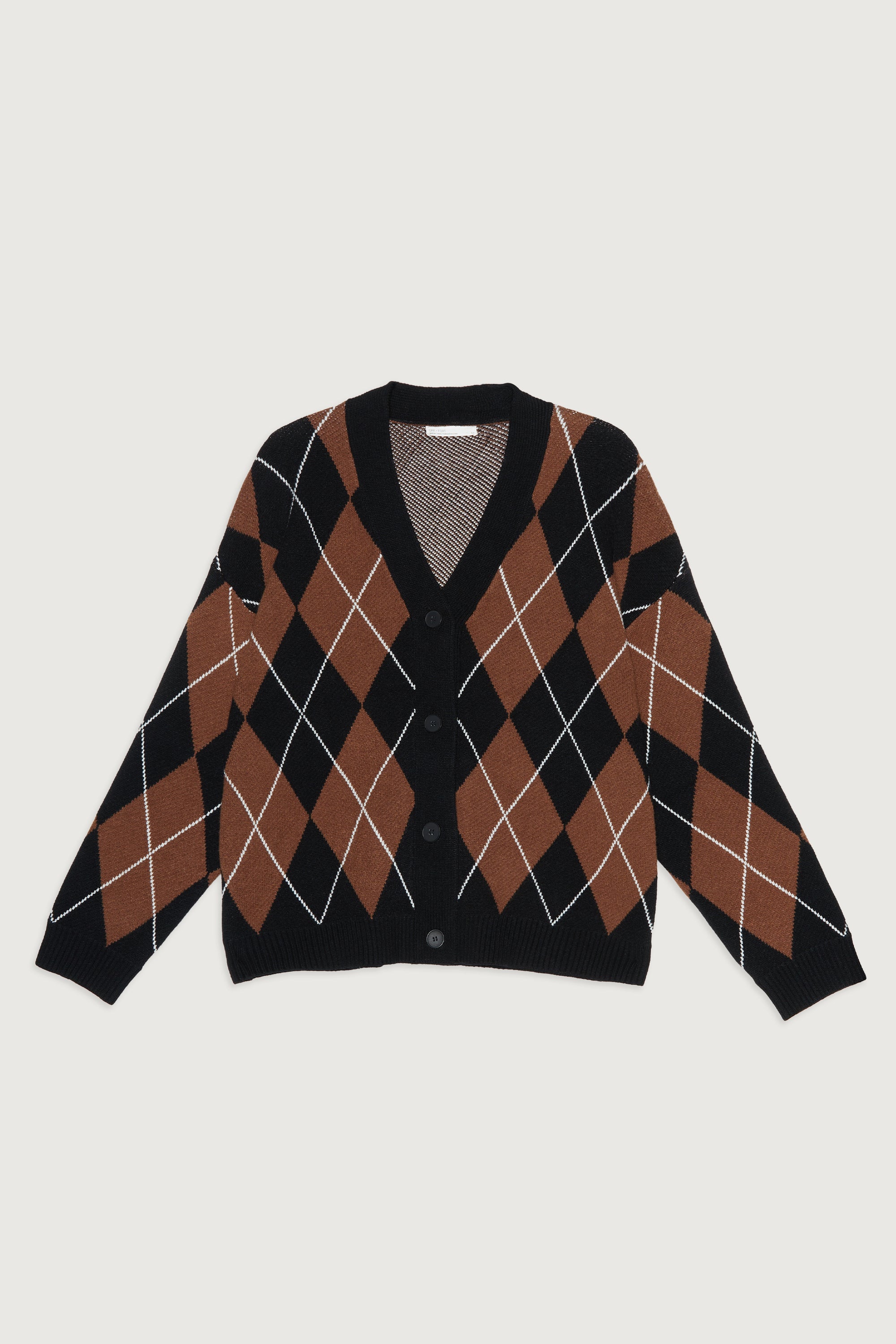 OVERSIZED ARGYLE CARDIGAN Genuine Cheap Online