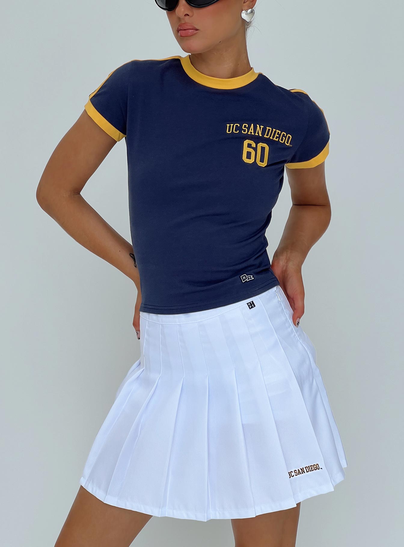 UCSD Tennis Skort White Free Shipping Outlet Store