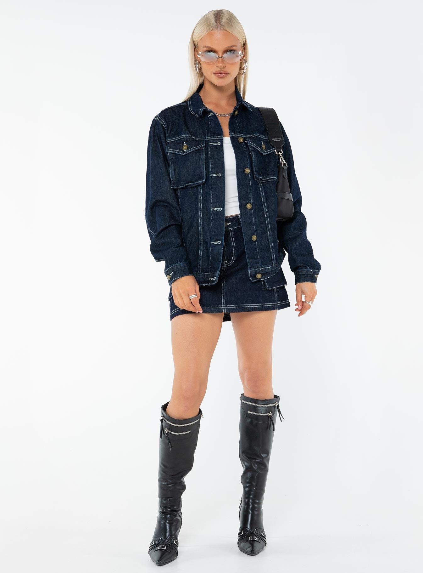 Junie Denim Jacket Indigo 2025 Cheap Online