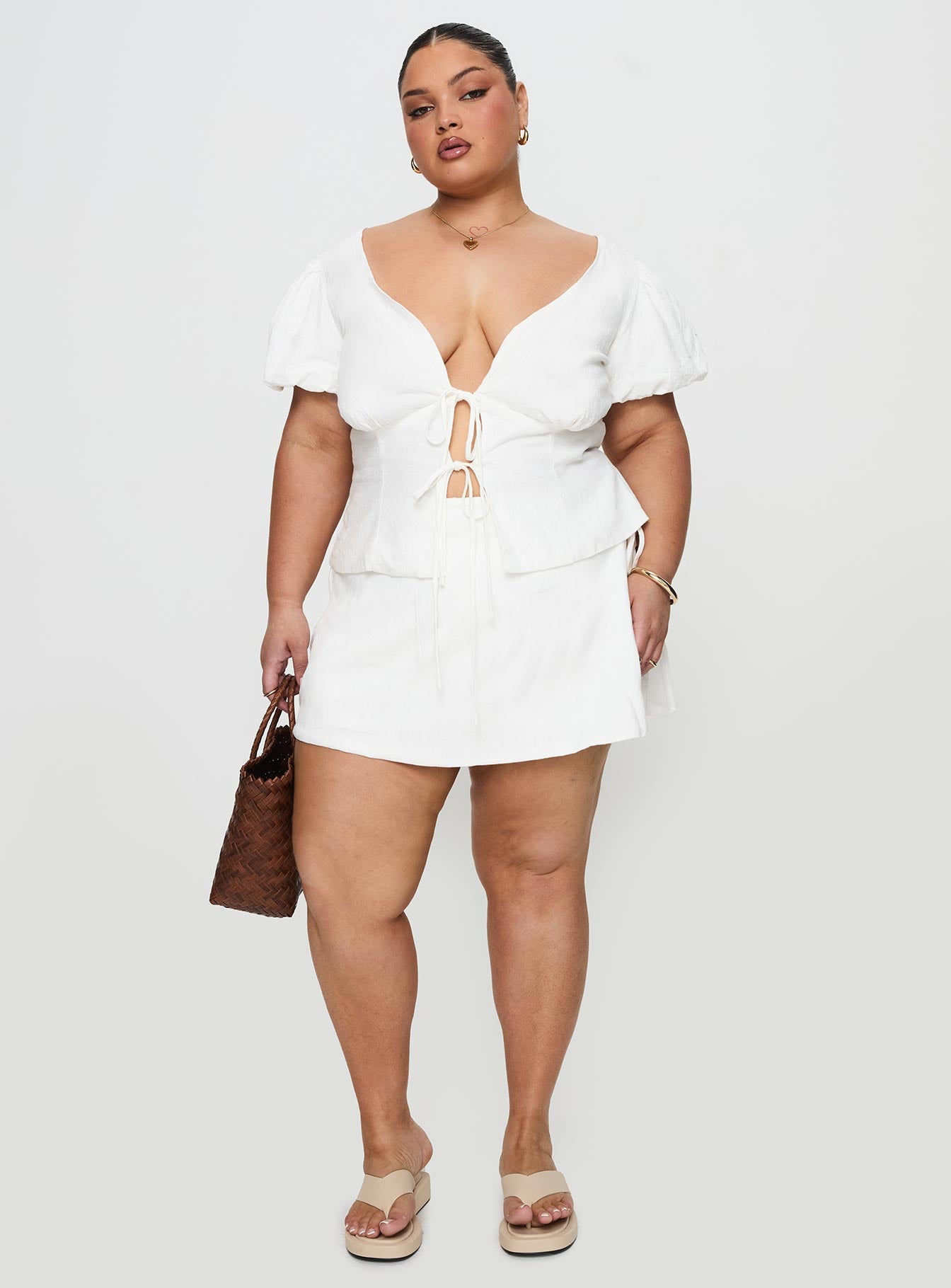 Gulliver Tie Side Mini Skort White Curve Clearance Eastbay