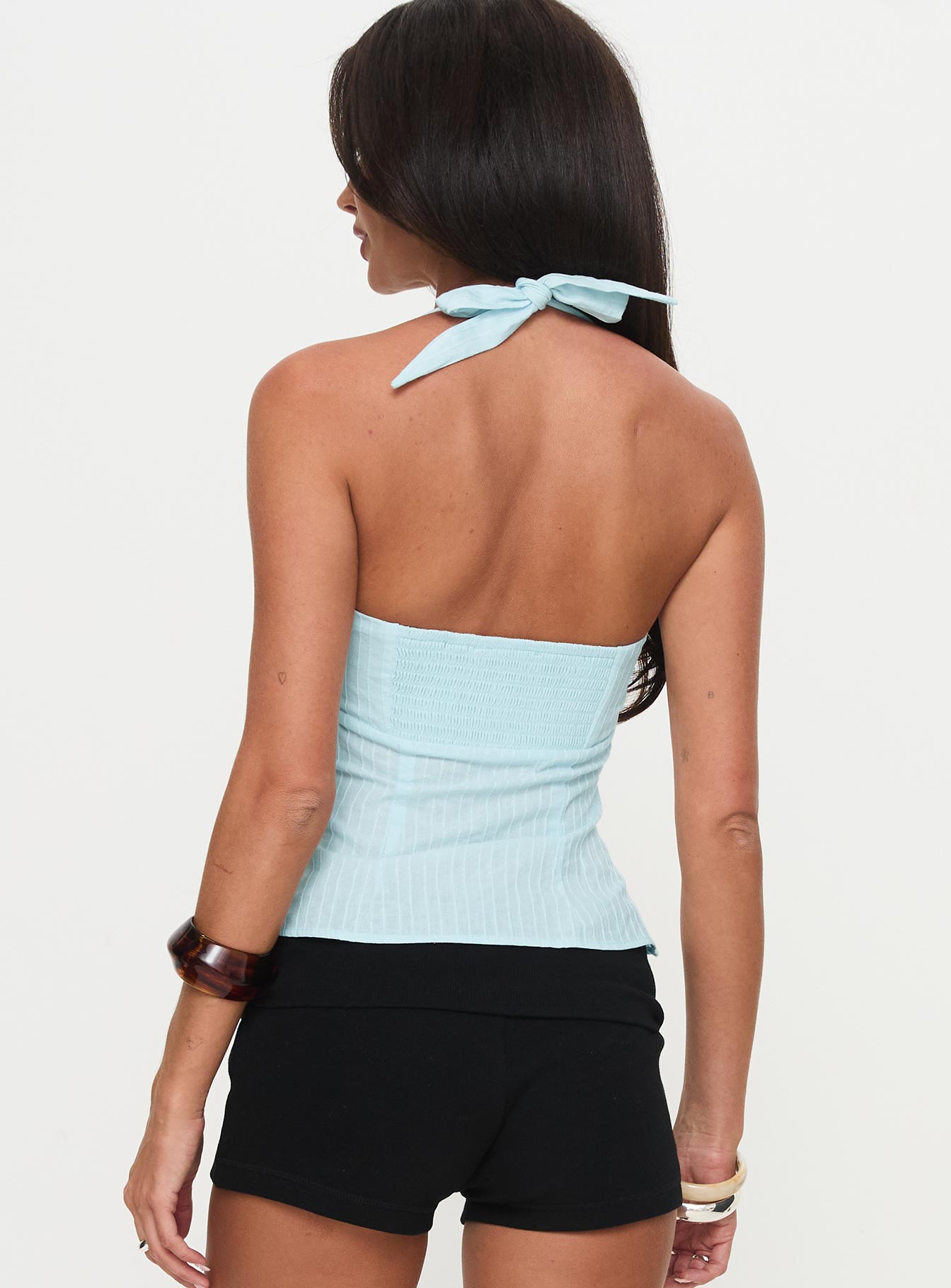 Isabetta Halter Top Aqua Buy Cheap How Much