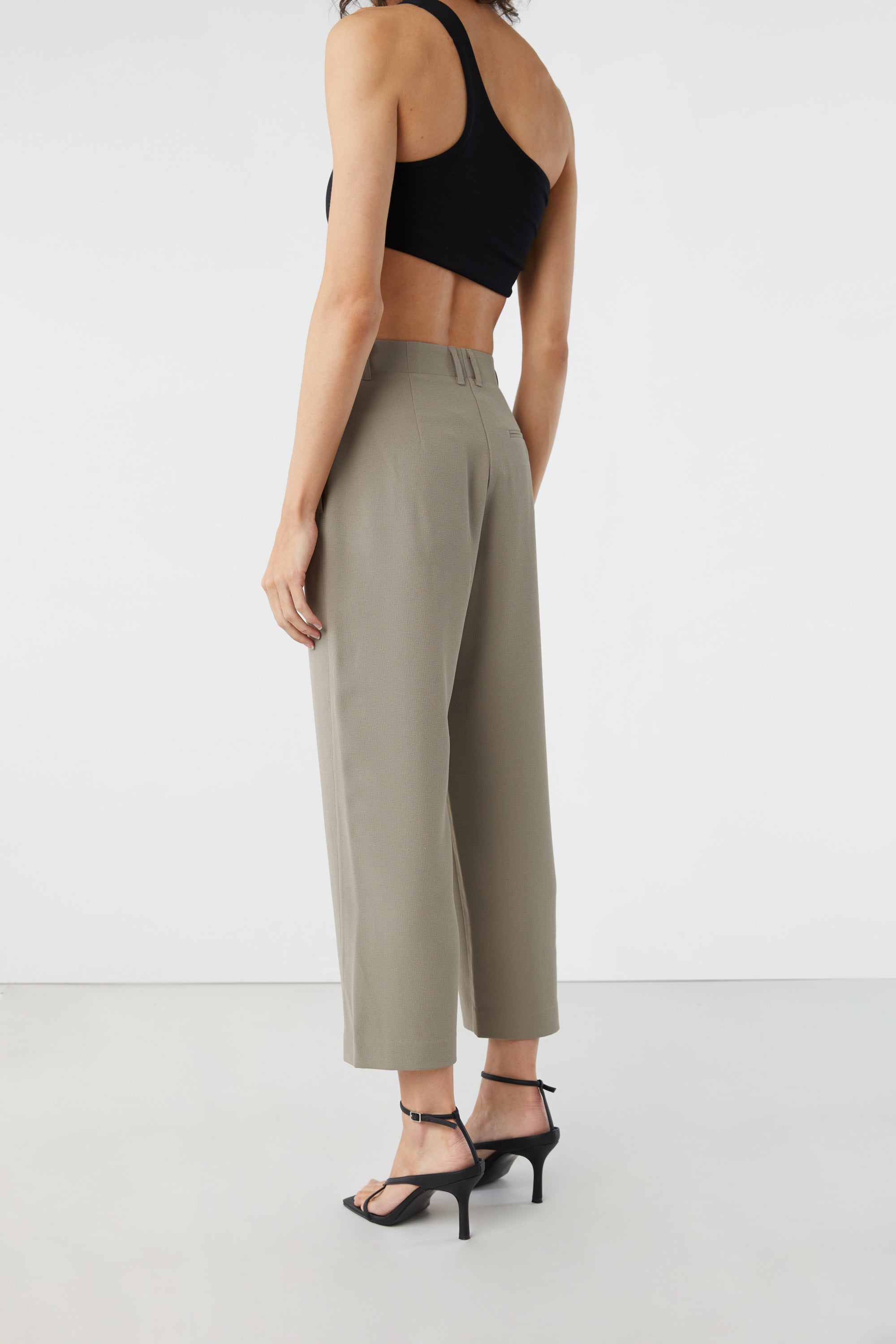 HIGH WAISTED CROPPED PANT Sale Sast