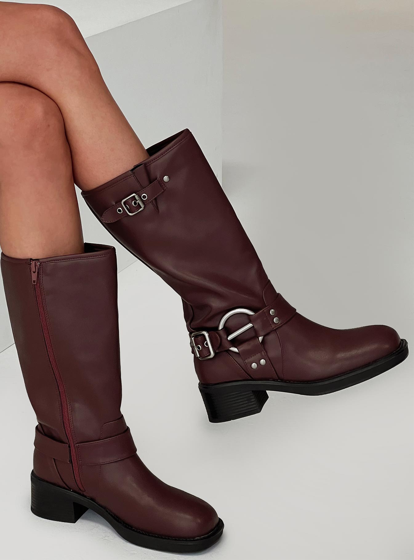 Therapy Sultan Boots Cherry Brand New Unisex