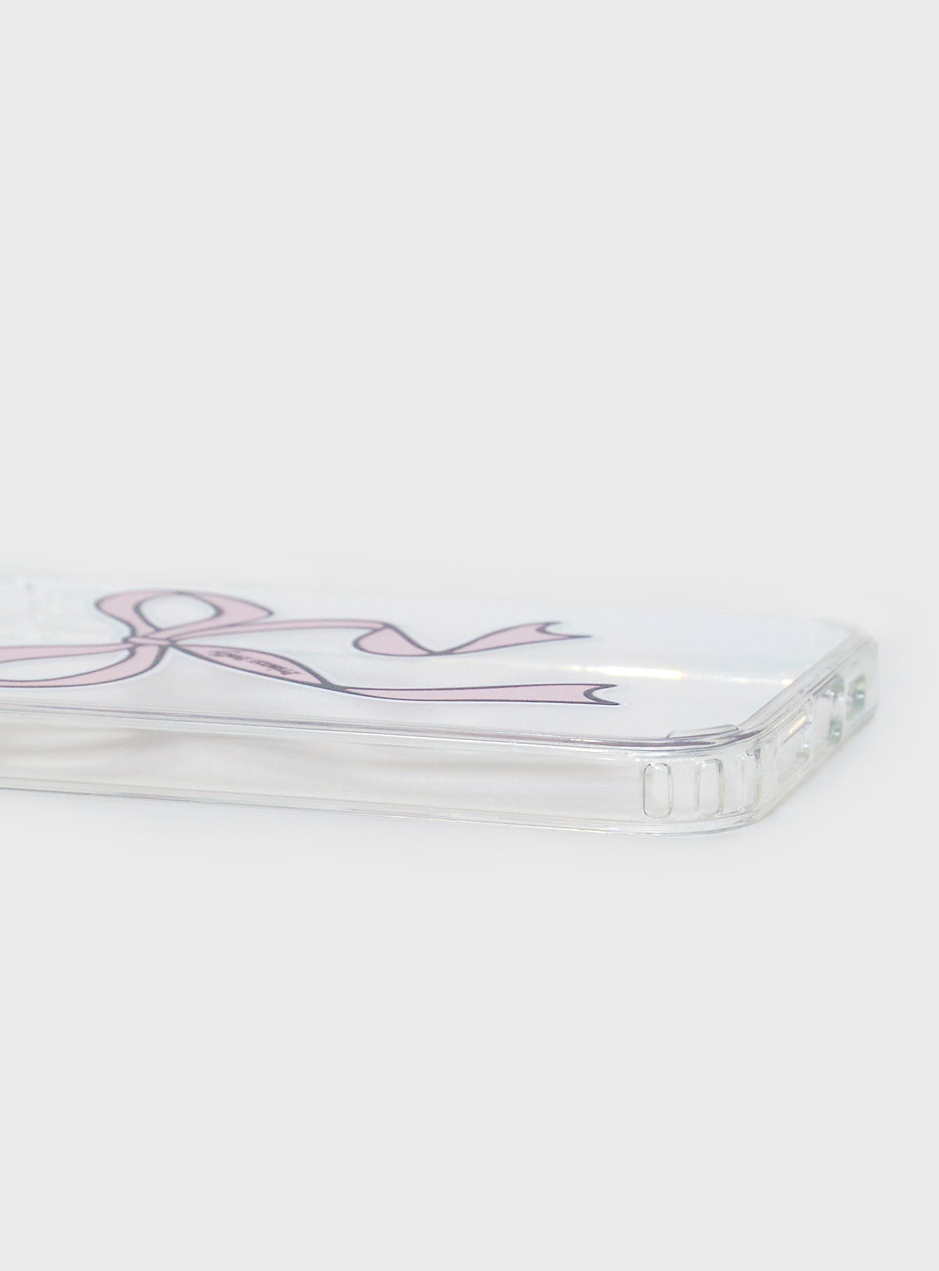 Bow Down Iphone Case Clear / Pink Sale Online Shop