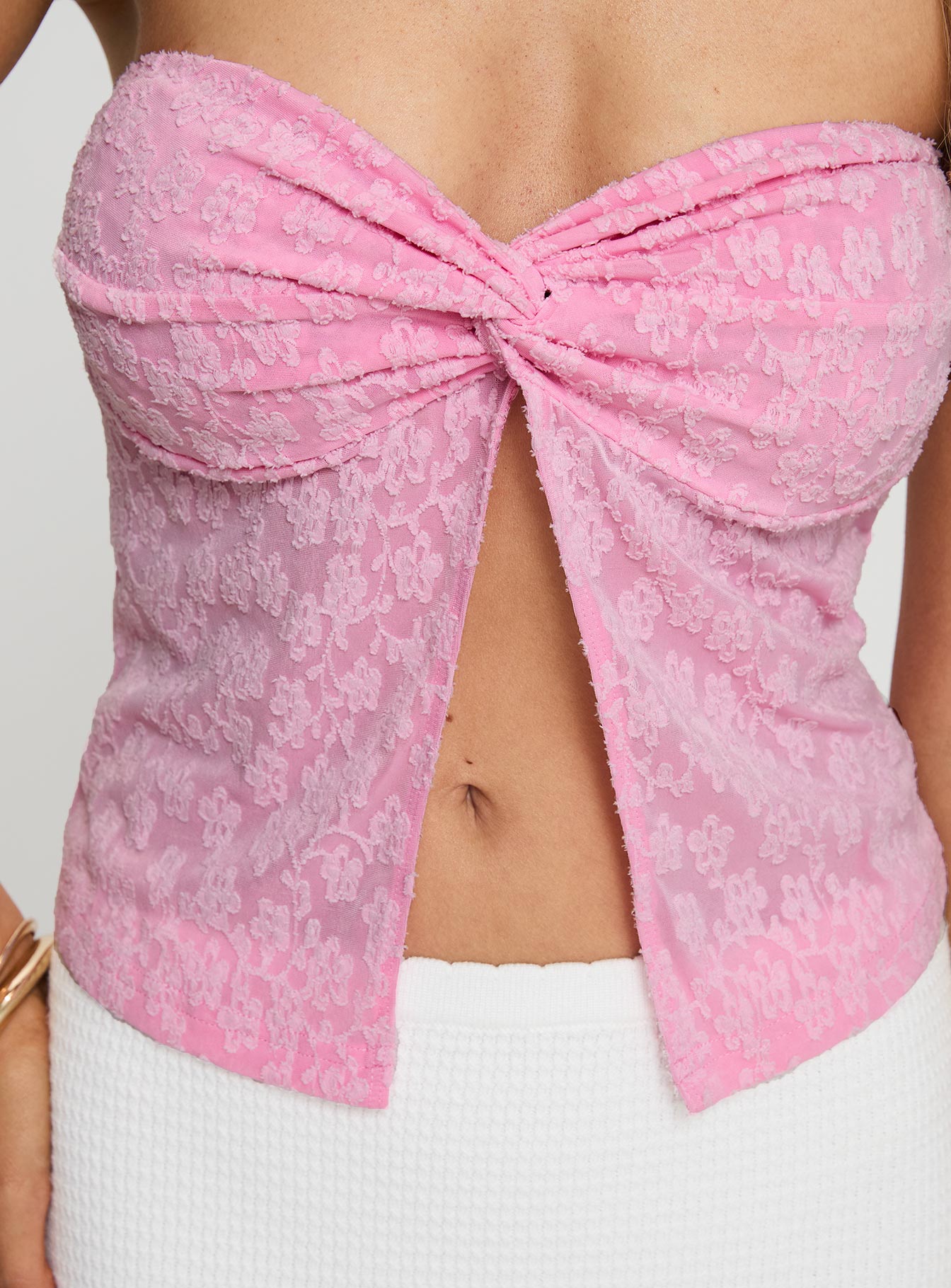 Squeaky Strapless Top Pink With Mastercard Cheap Pice