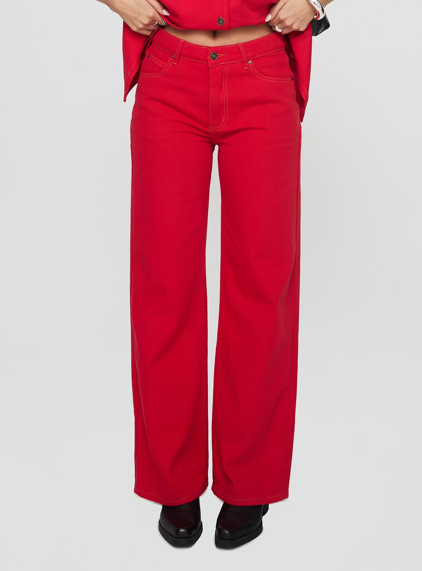 Top Model Jeans Red Deals Cheap Online