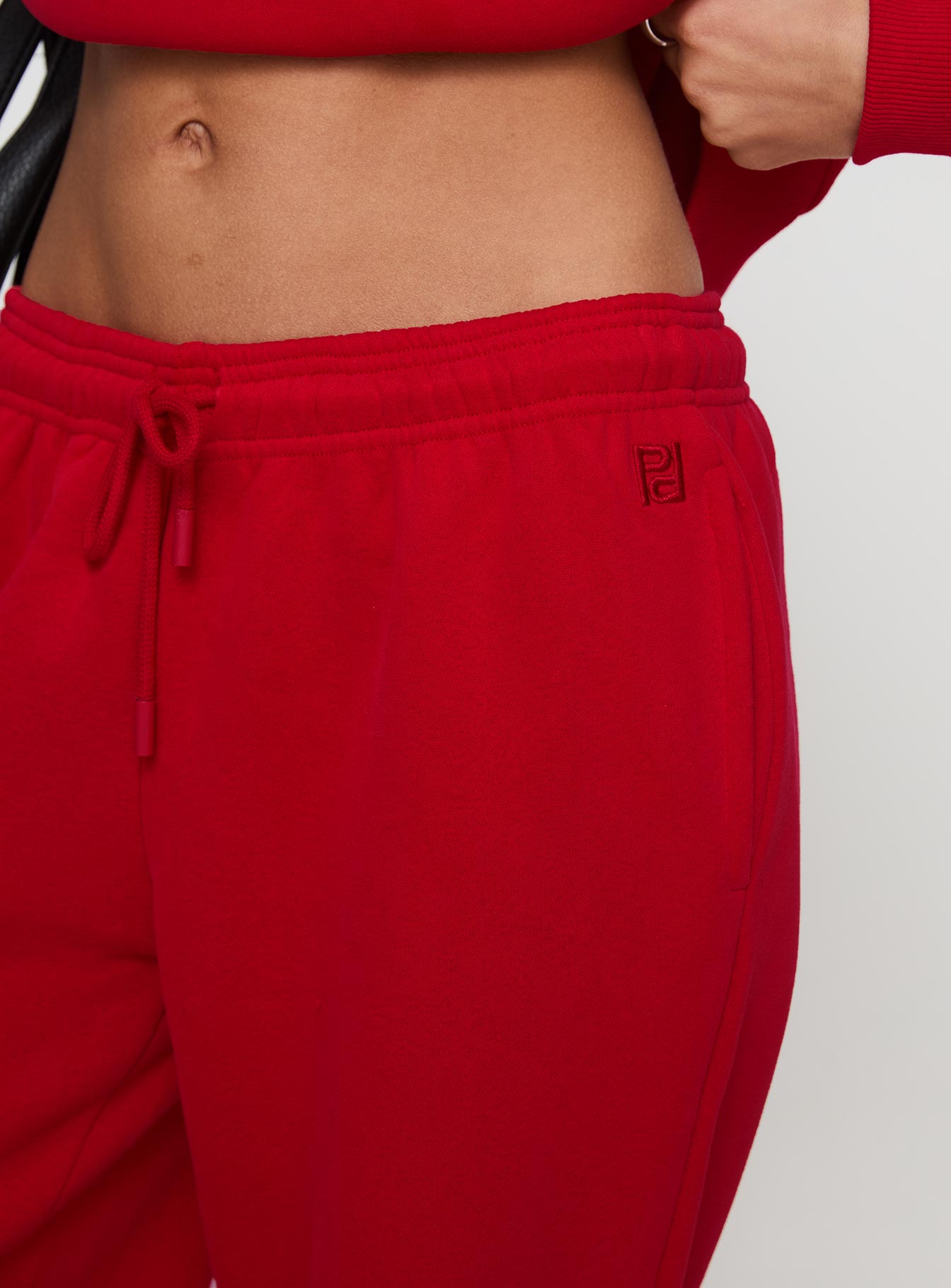 Dream Fleece Ankle Cuff Sweatpants Red Stockist Online