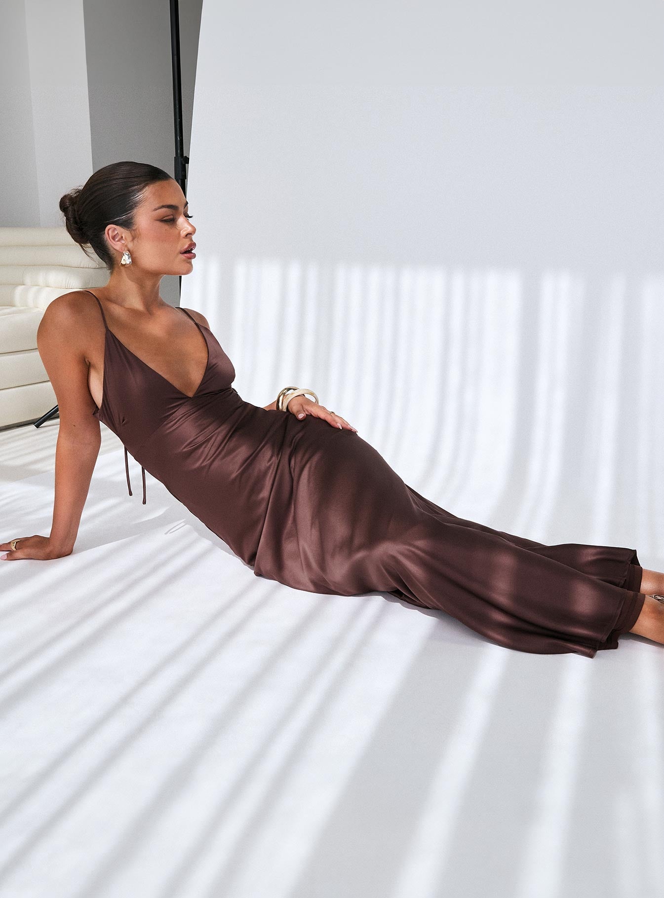 Angels Only Maxi Dress Chocolate Discount Pay With Paypal