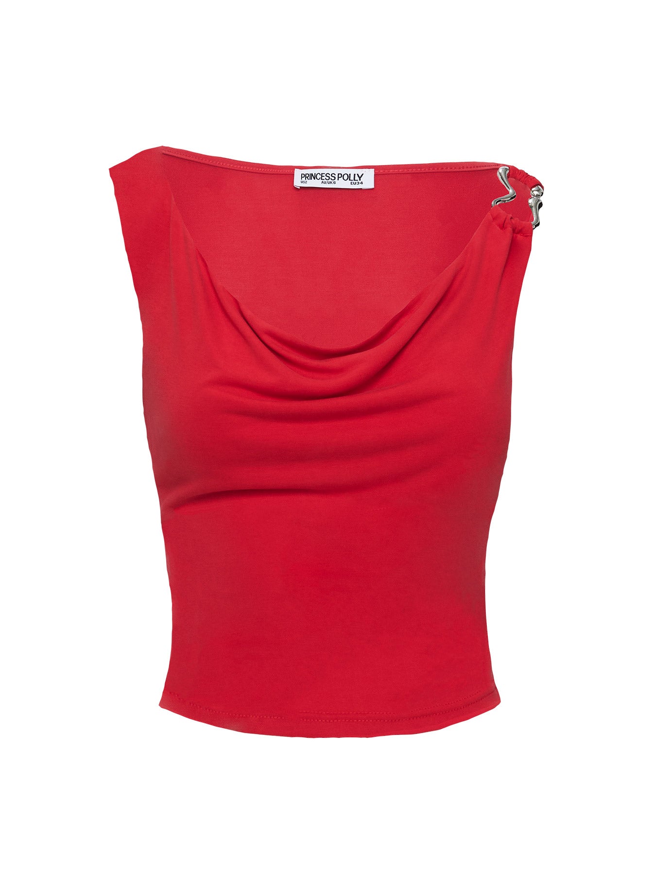 Quincey Cowl Neck Top Red Popular Cheap Online