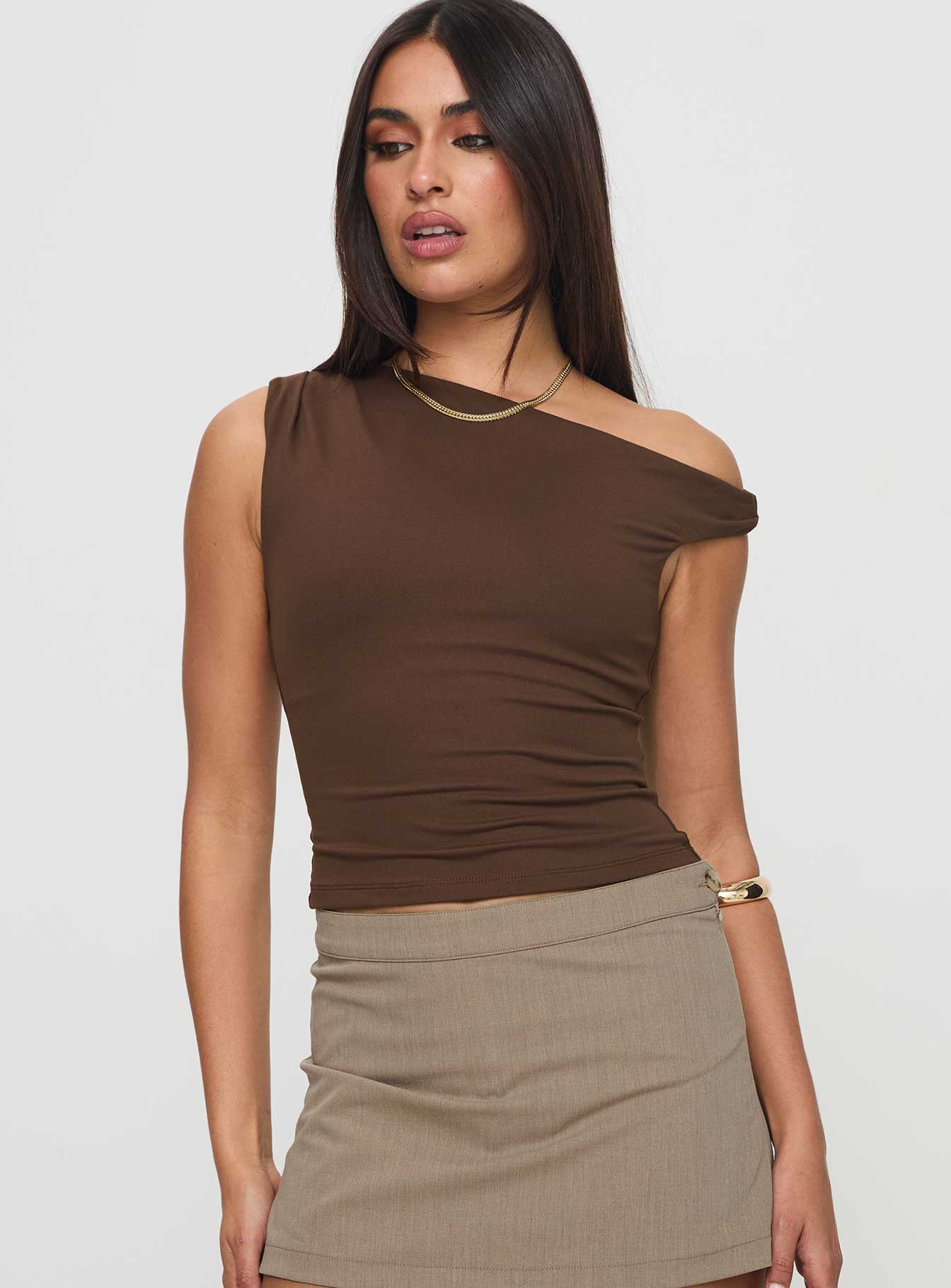 Danza Top Brown Free Shipping Huge Surprise