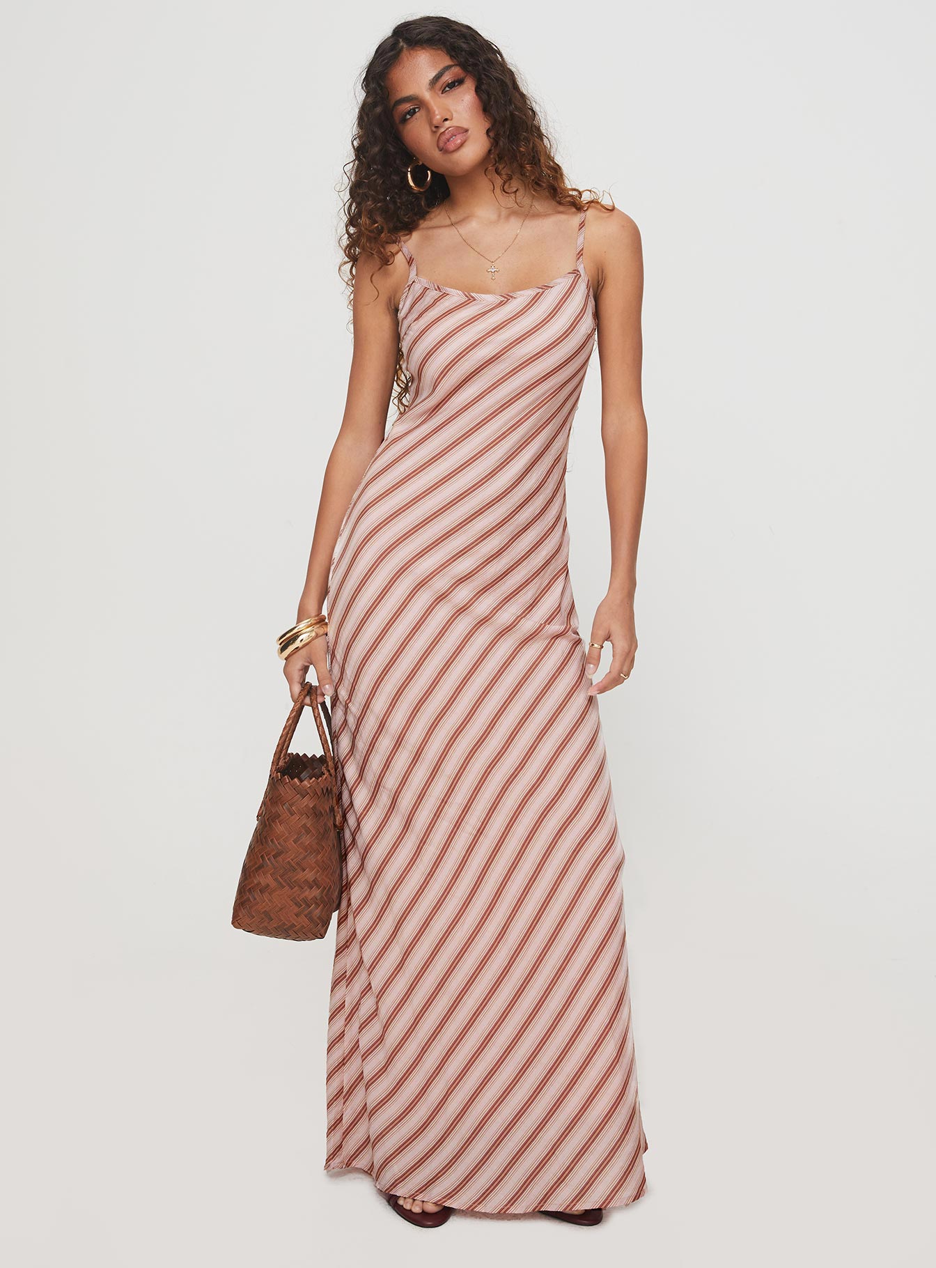 Rianne Maxi Dress Pink Stripe Sast Online