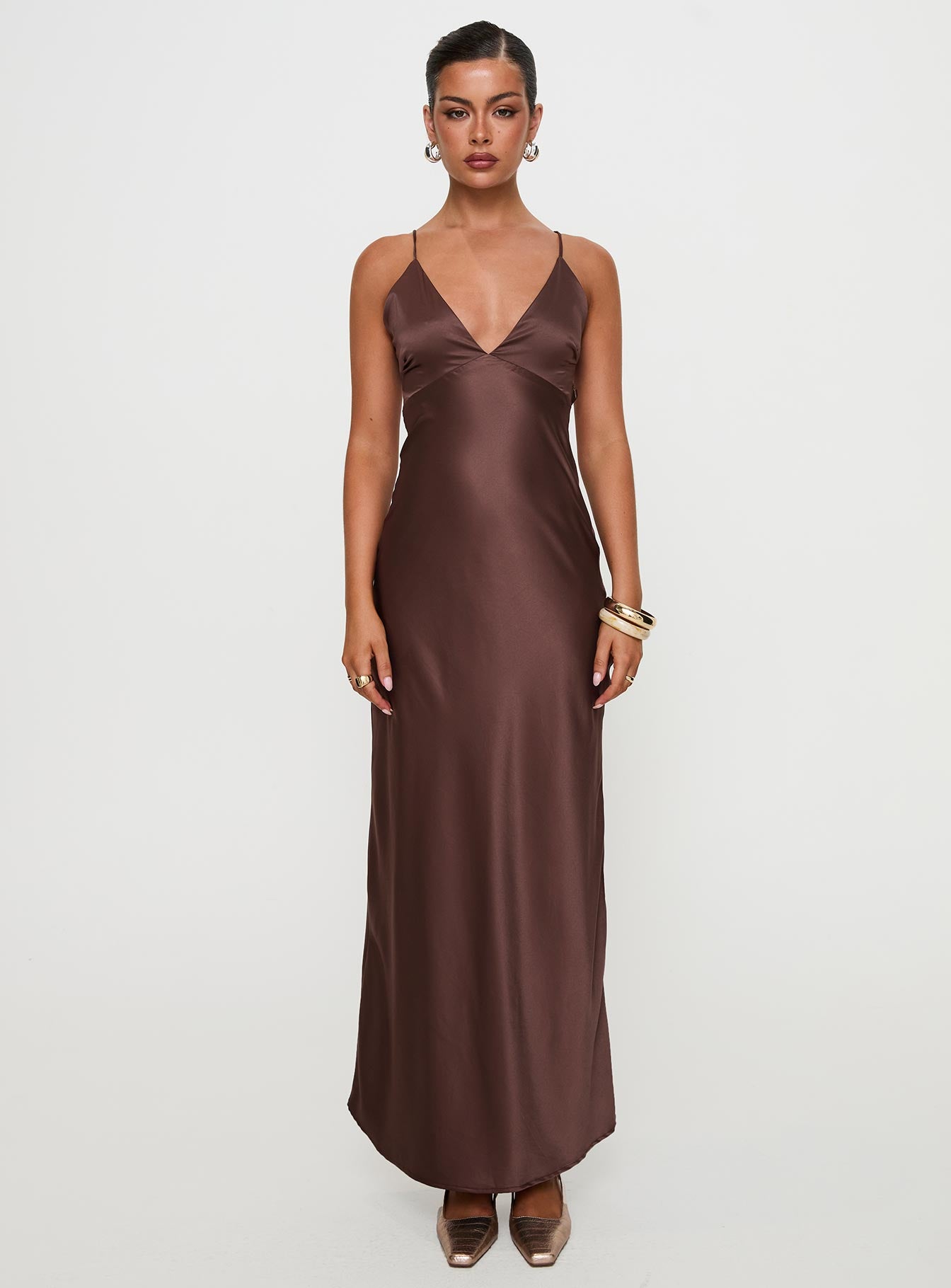 Angels Only Maxi Dress Chocolate Discount Pay With Paypal