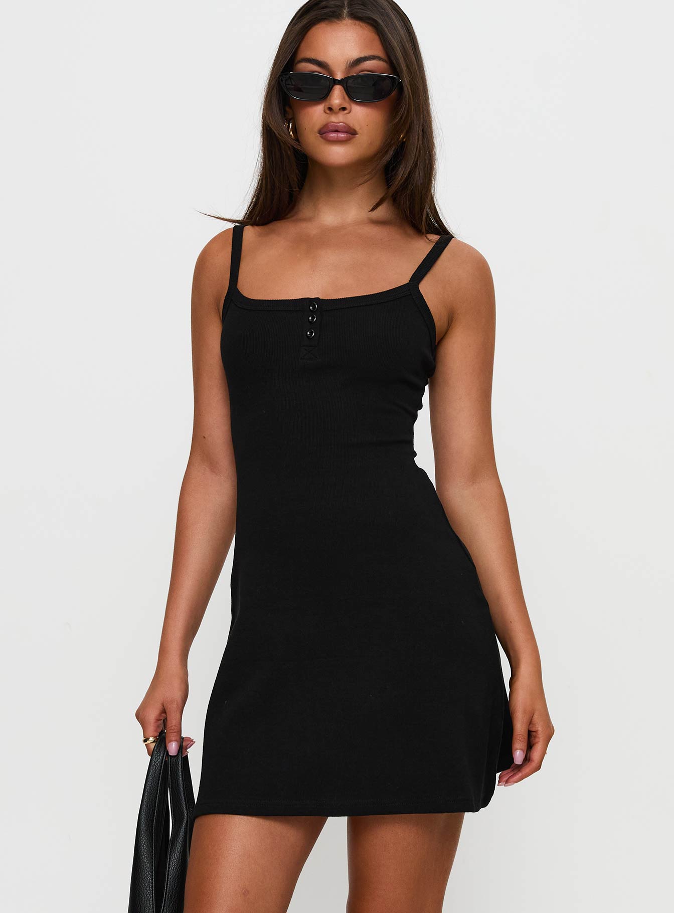 Baseline Rib Mini Dress Black Official Site Cheap Online