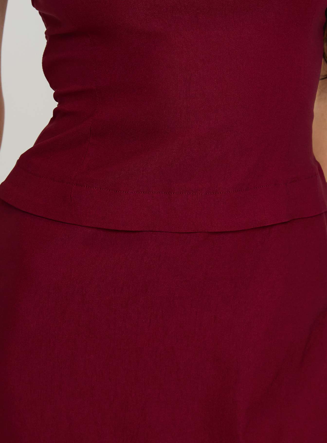 Nutmeg Strapless Mini Dress Burgundy Pick A Best