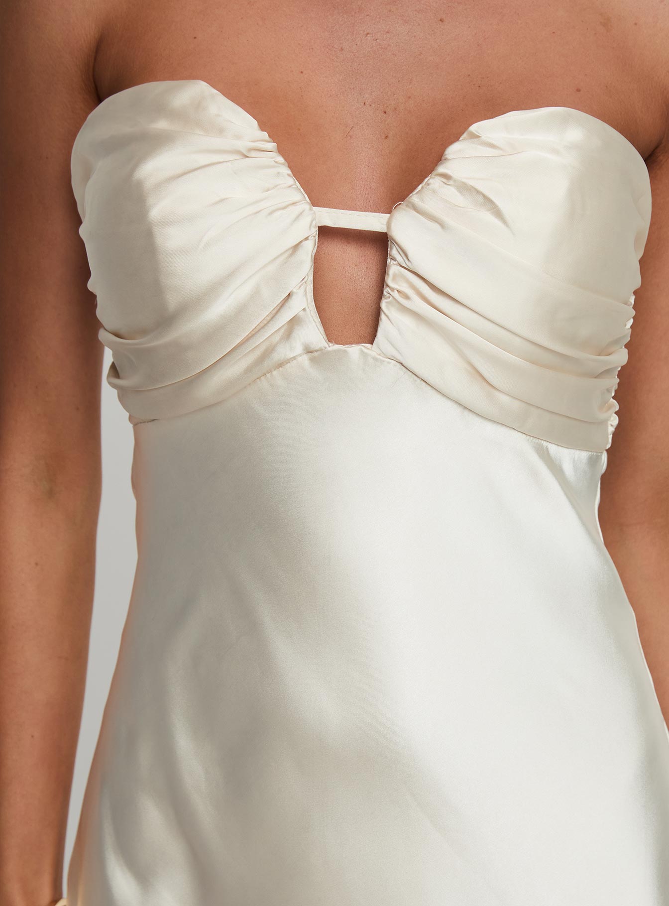 Cyprian Strapless Maxi Dress Champagne Latest Collections For Sale
