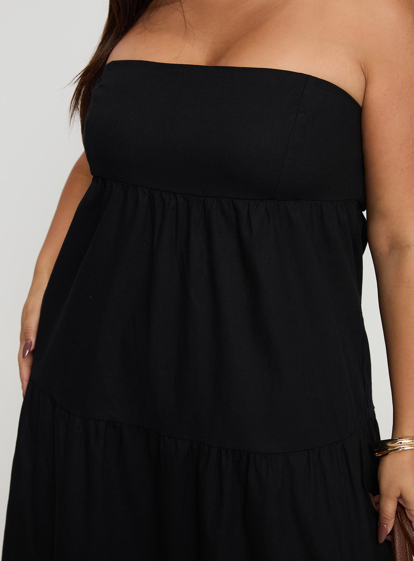 Osment Maxi Dress Black Curve Buy Cheap Buy