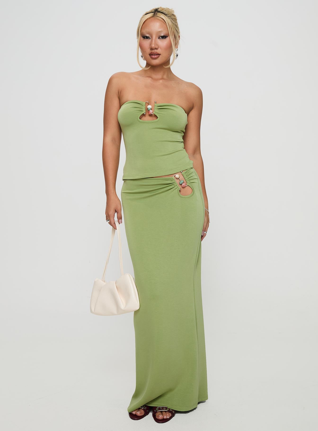 Sun Chaser Maxi Skirt Green Footlocker For Sale