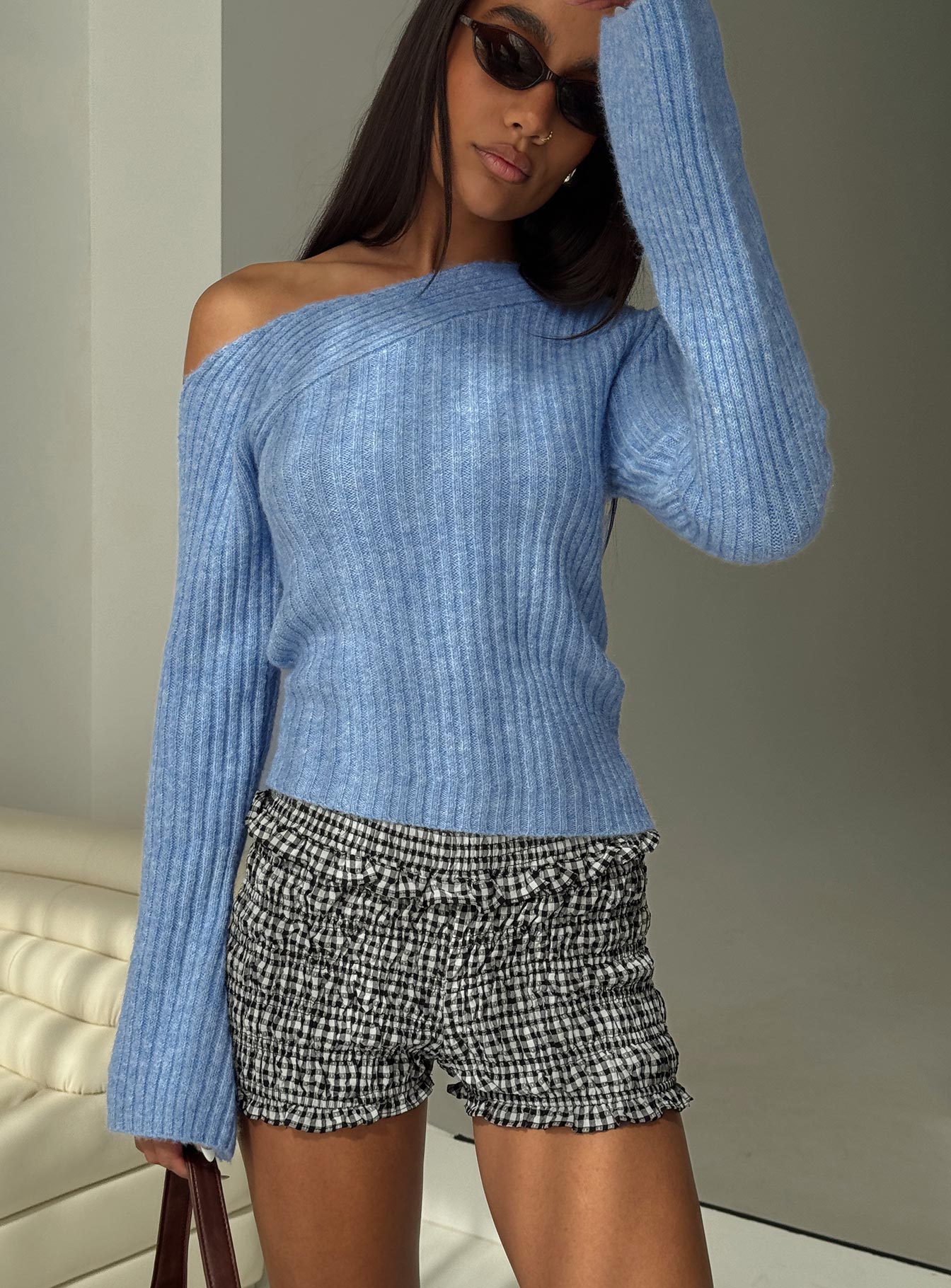 Phillips Cold Shoulder Sweater Blue Cheap Cheap Online