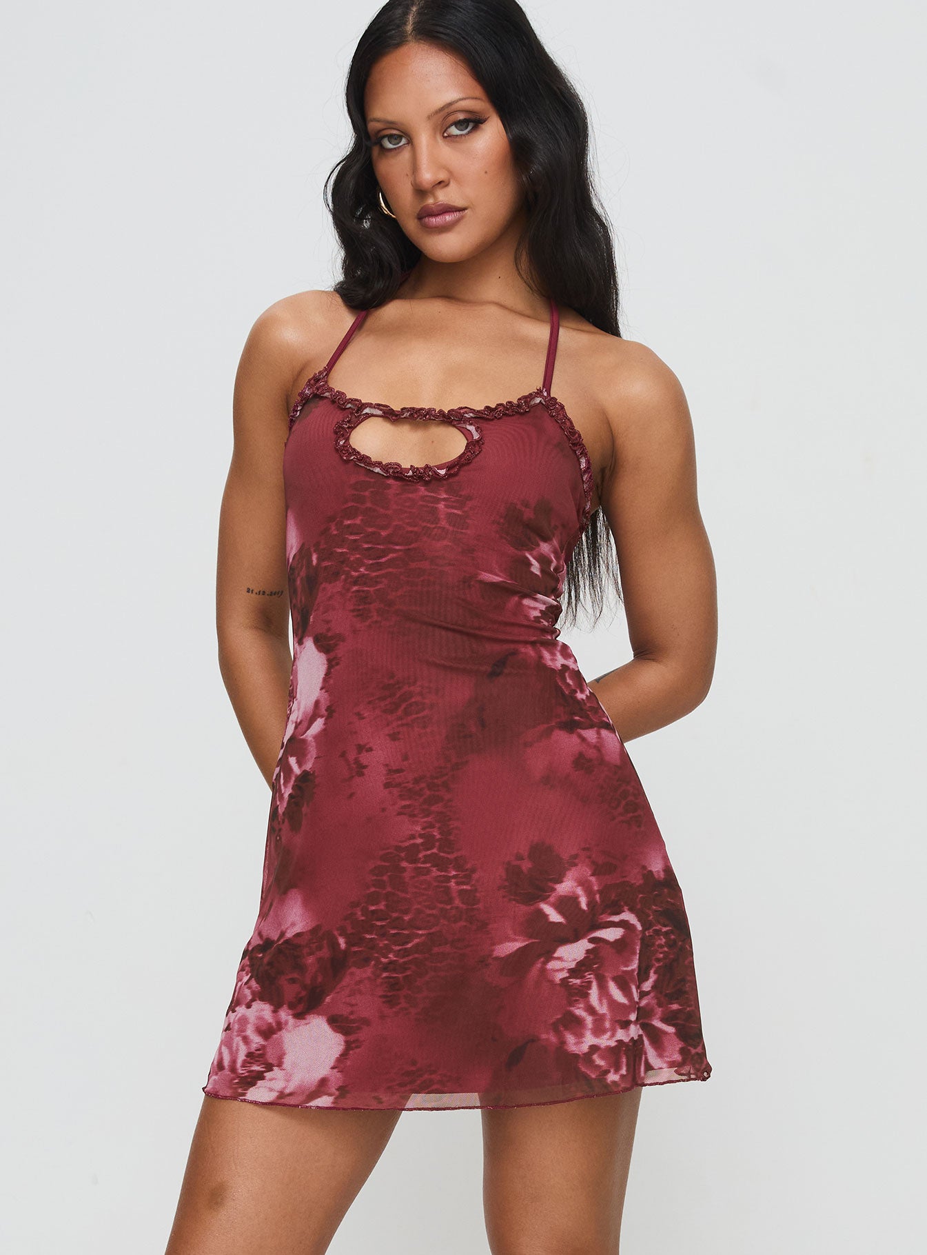 Hellita Mini Dress Red Floral Largest Supplier For Sale