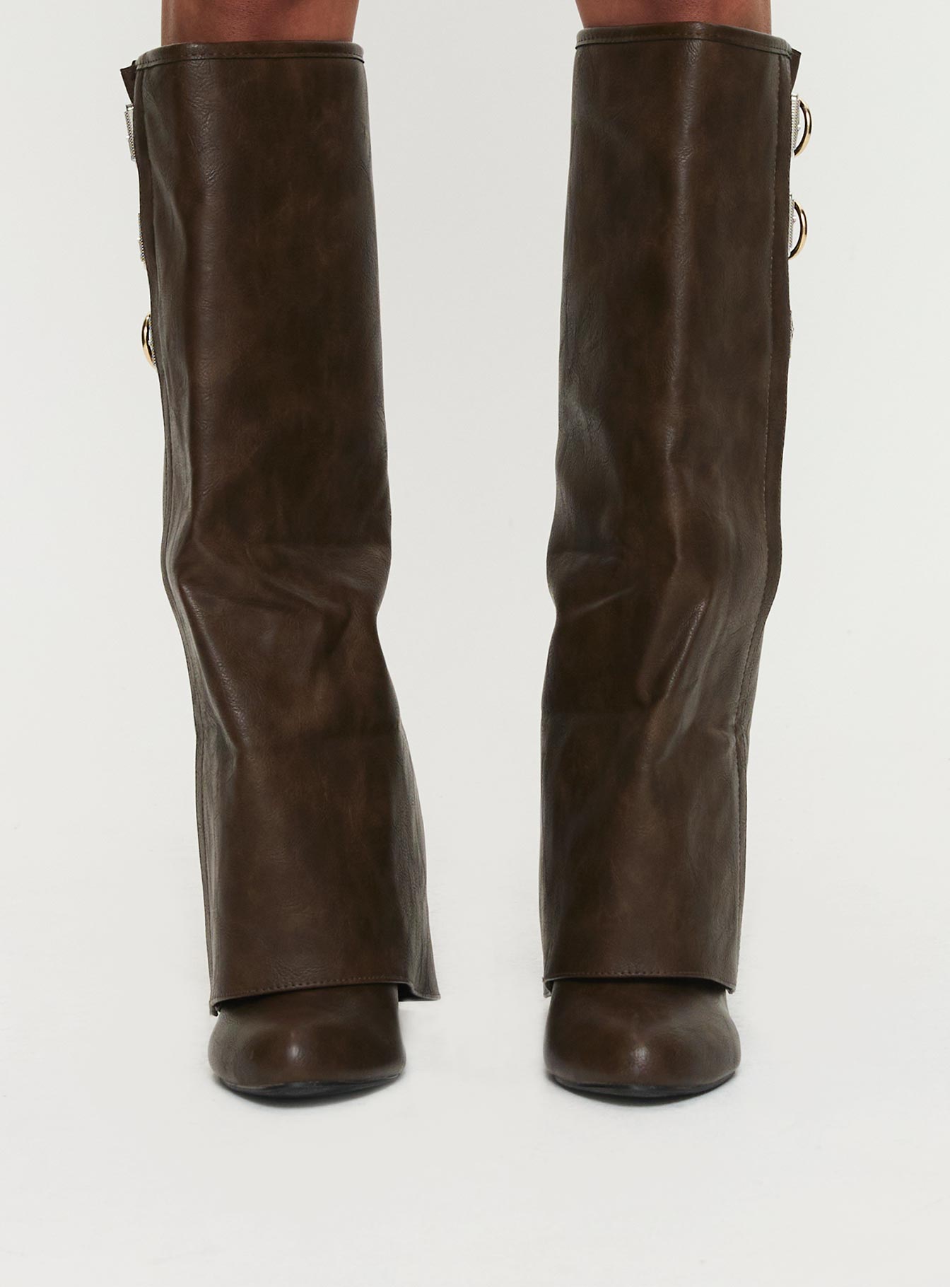 Ritz Knee High Boots Brown Manchester