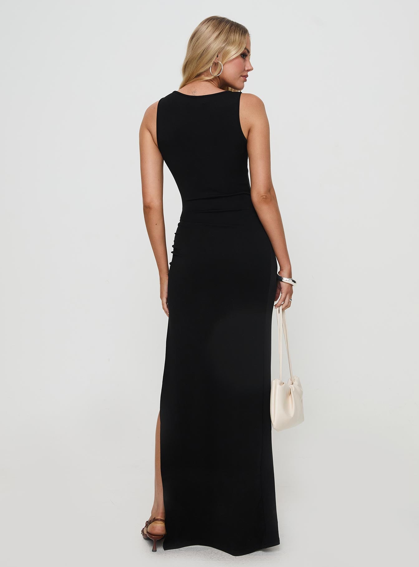 Zaloma Cut Out Maxi Dress Black Discount Many Kinds Of