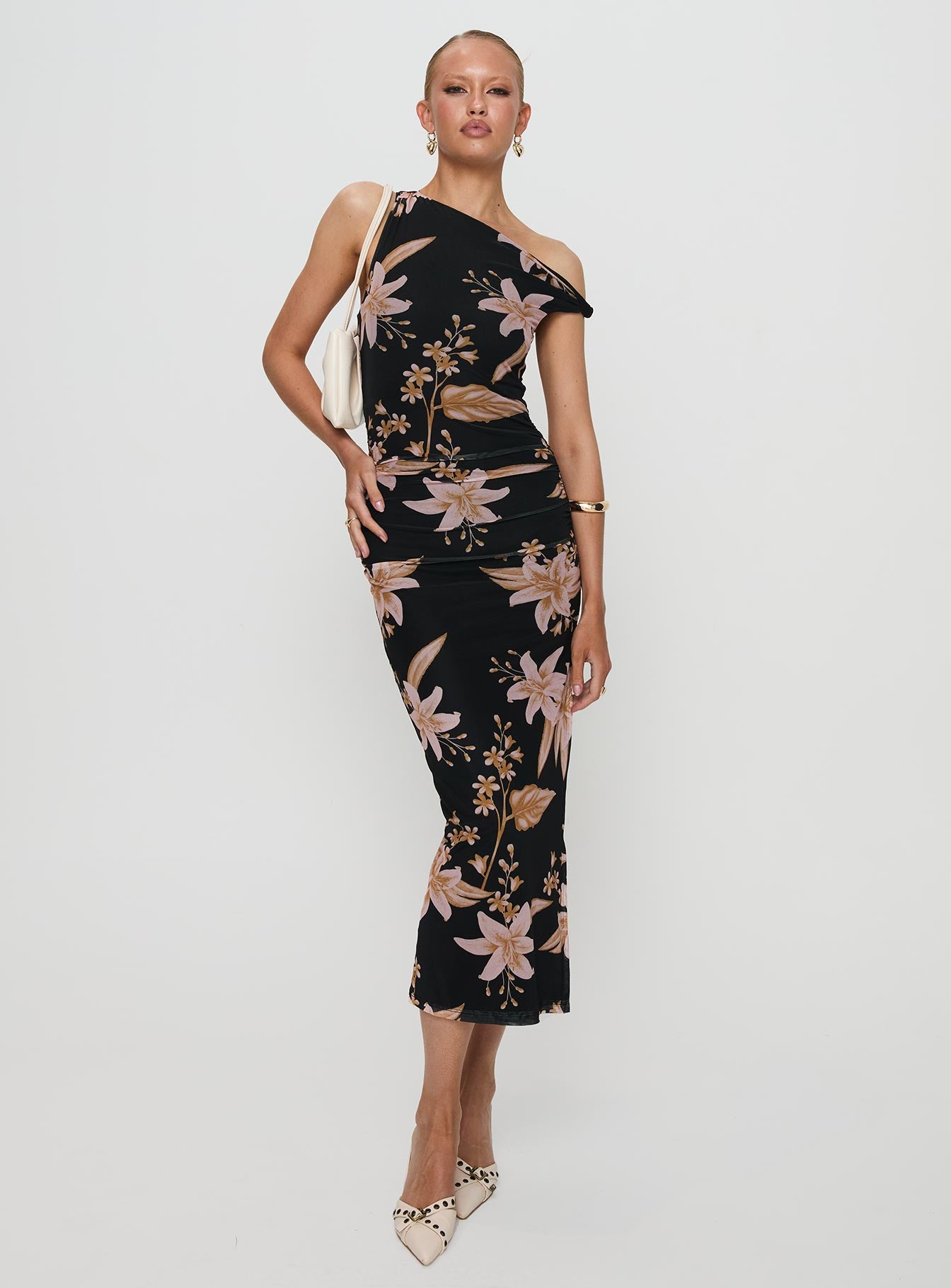 Goldrush Maxi Dress Black Floral Cheap Sale Low Pice