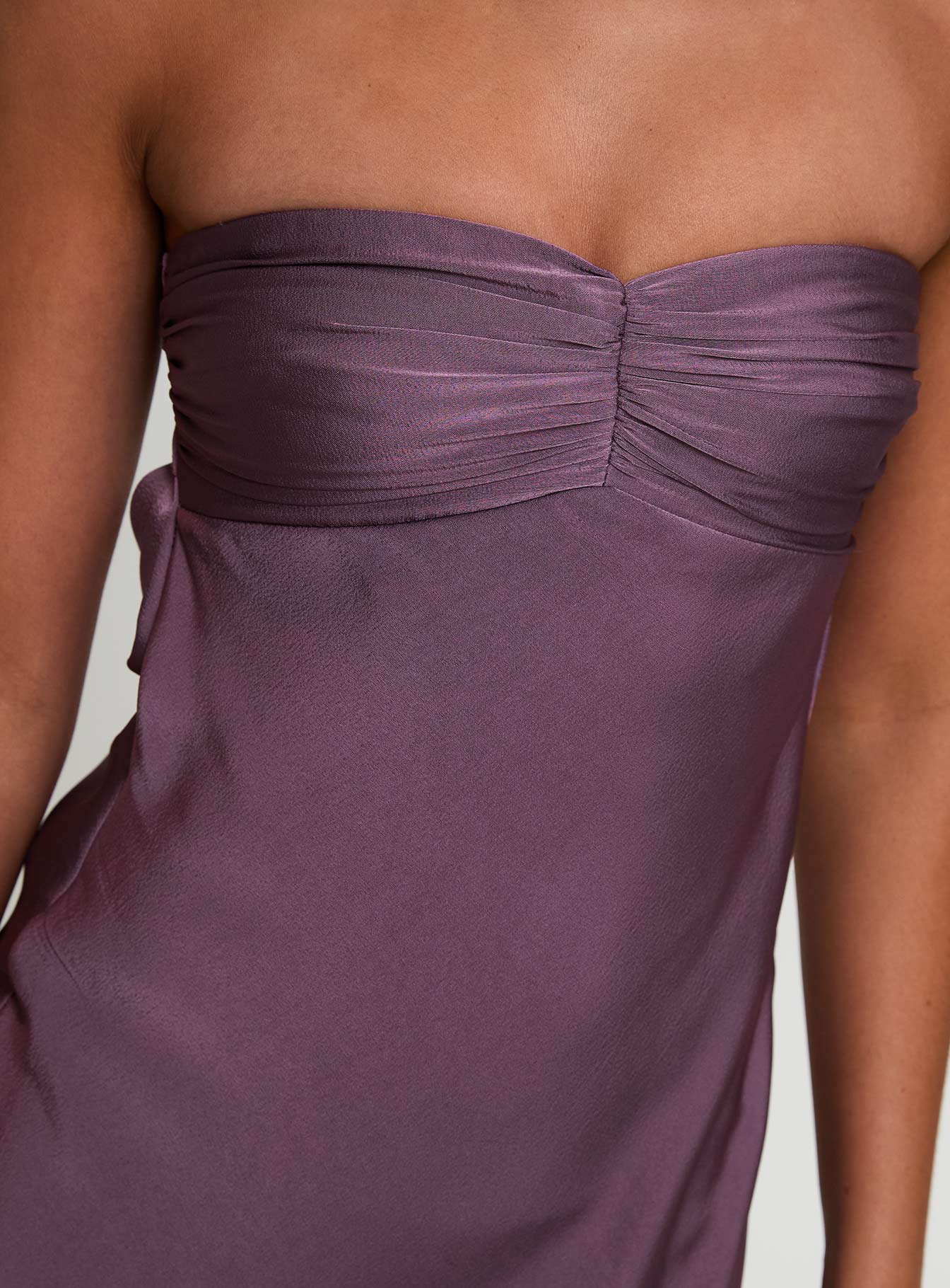 Maryska Strapless Maxi Dress Purple Cheap With Mastercard