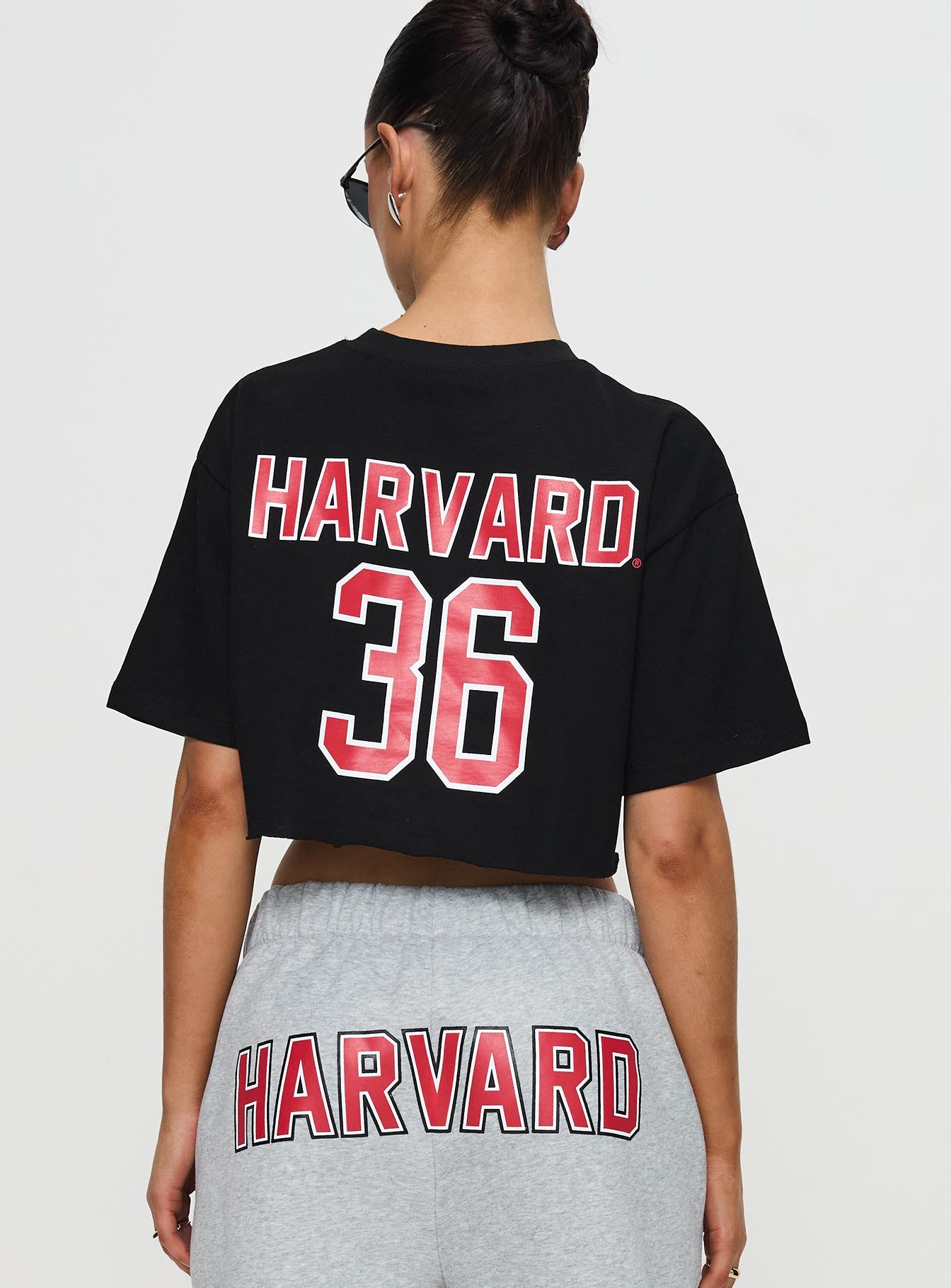 Harvard Graphic Track Top Black Best Wholesale For Sale