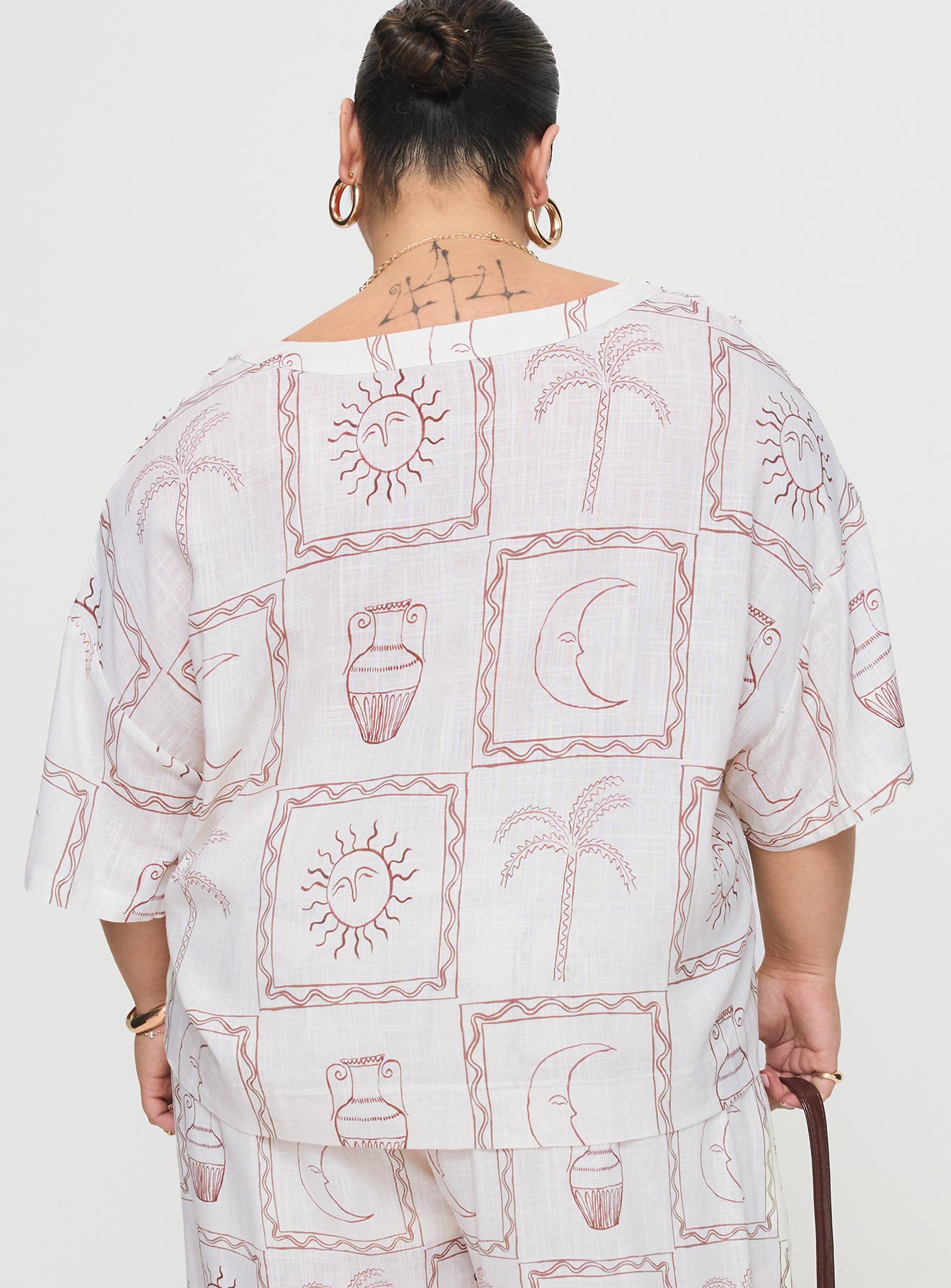 Sun Dream Shirt Cream / Multi Curve Sale Browse