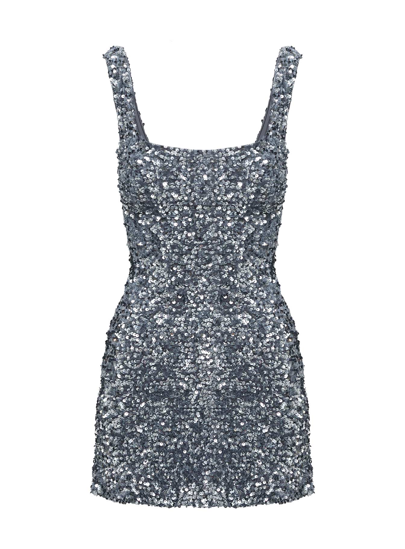 Miss Me Sequin Mini Dress Silver Cheap New Arrival