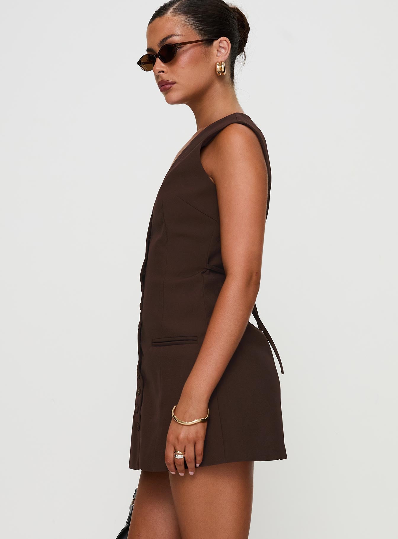 Laire Mini Dress Chocolate Very Cheap Sale Online